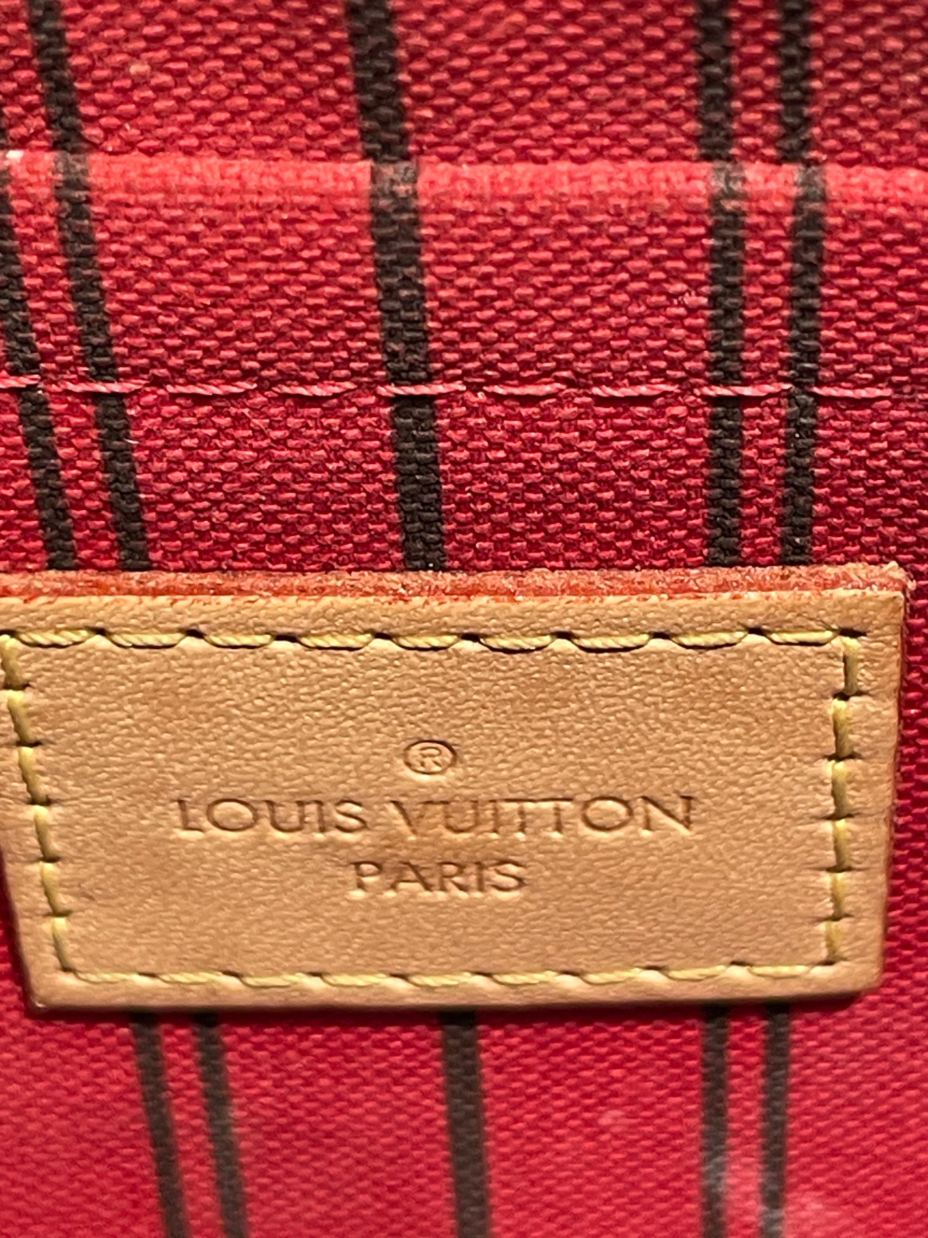 LOUIS VUITTON/Pouch/Leather/BRW/Neverfull Pochette view 5