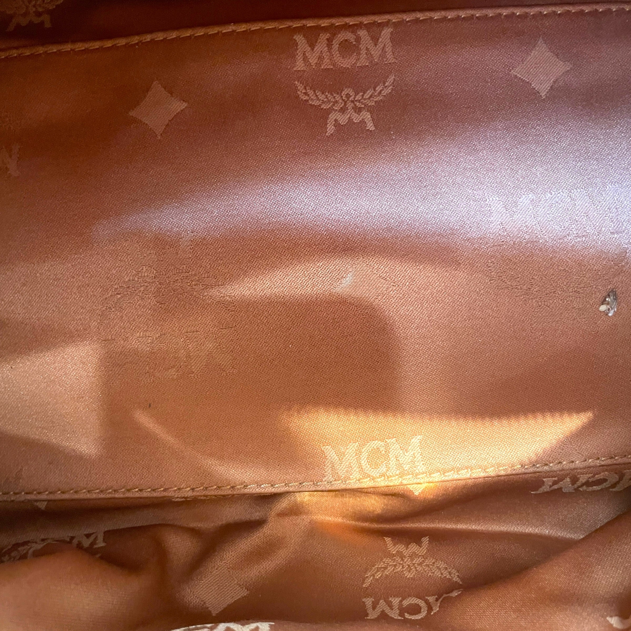 MCM/Hand Bag/Monogram/Leather/CML/Cognac Boston Bag view 4