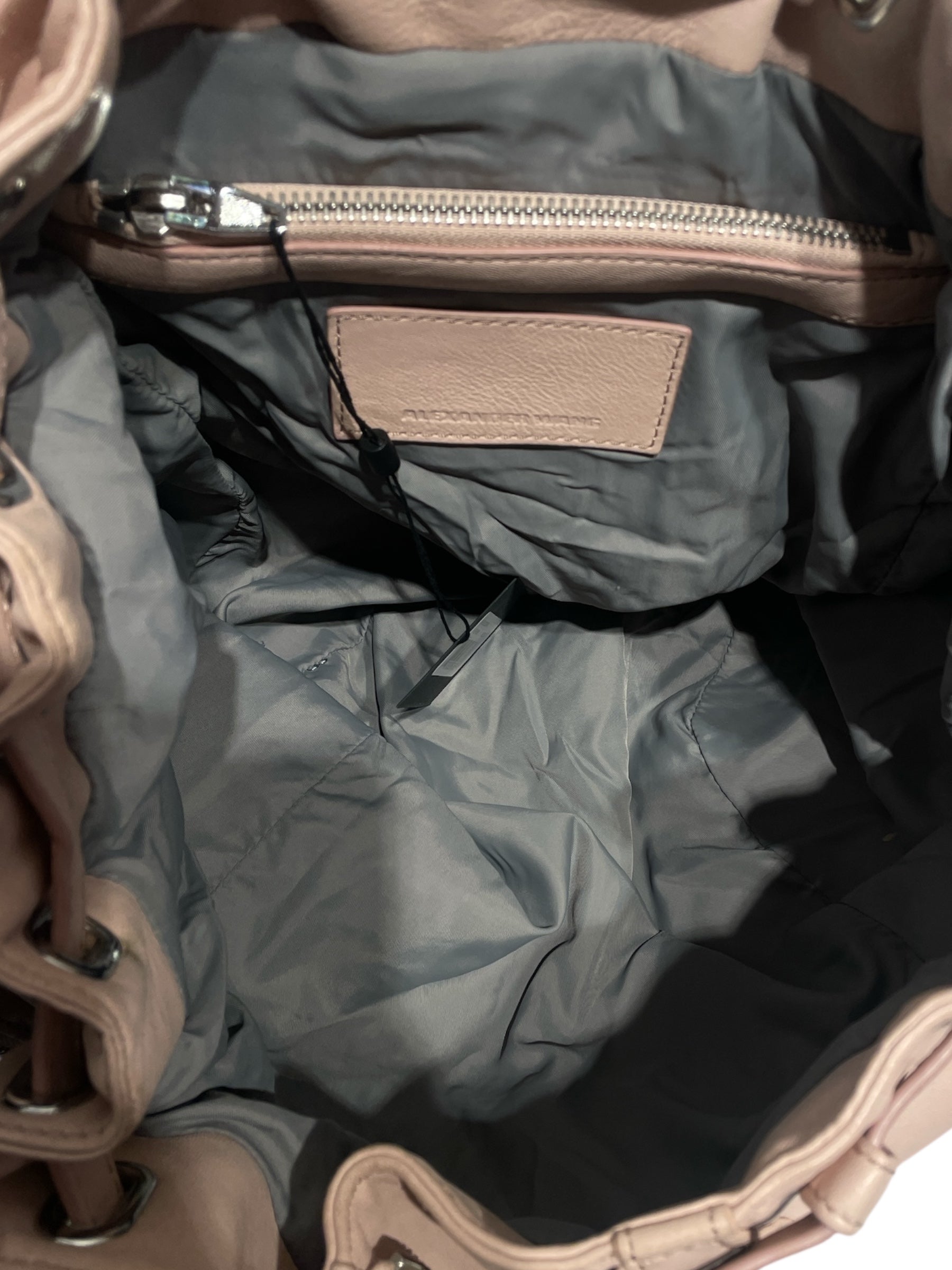 Alexander Wang/Backpack/Leather/PNK/zipper backpack view 5