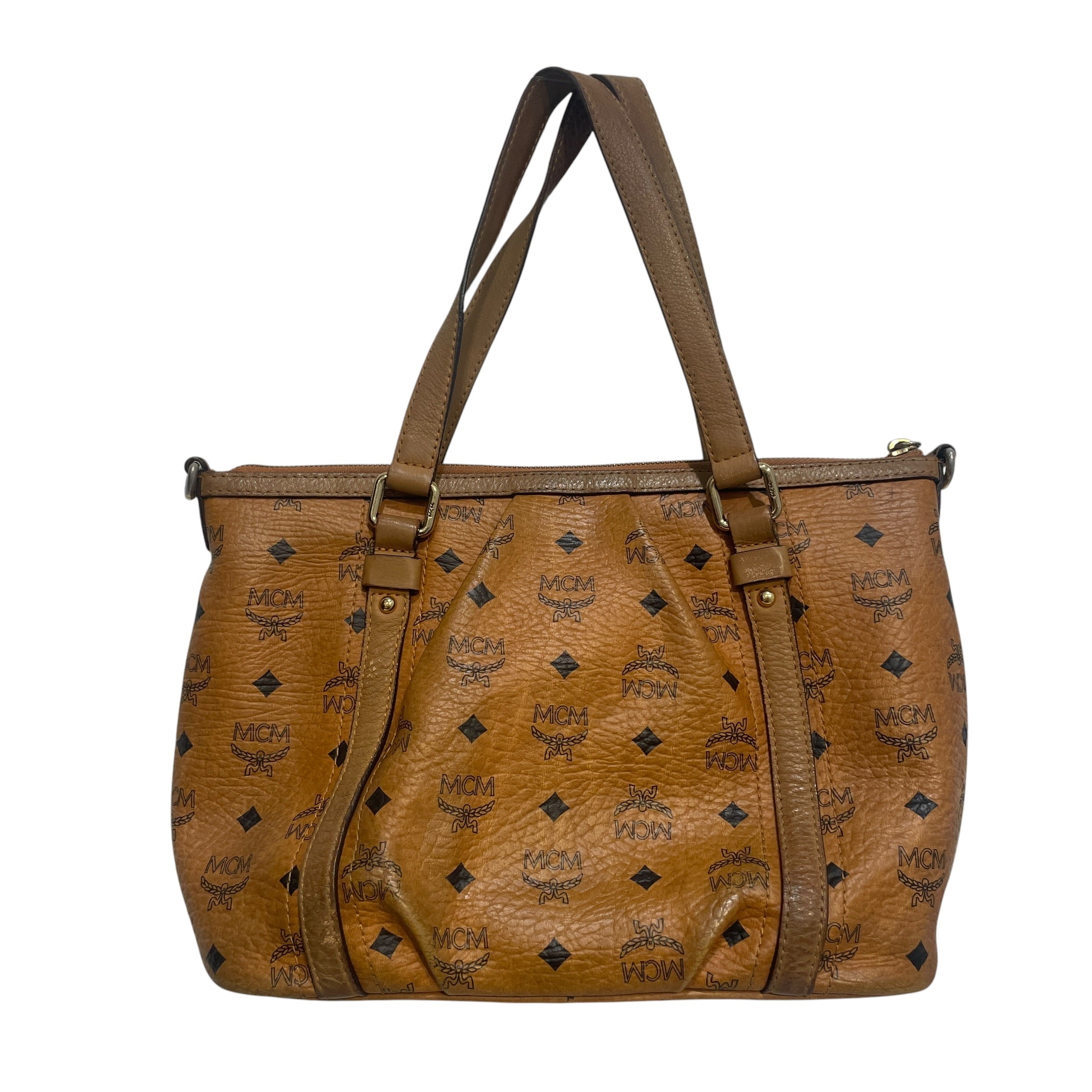 MCM/Bag/Leather/BRW/Monogram Hand bag view 2
