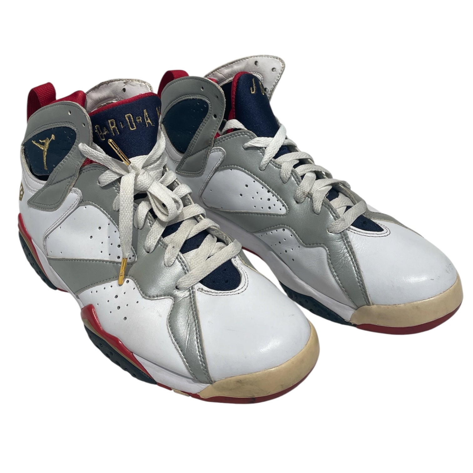 JORDAN BRAND/Hi-Sneakers/US 8.5/Leather/WHT/7 Retro "Love of the Game" view 1