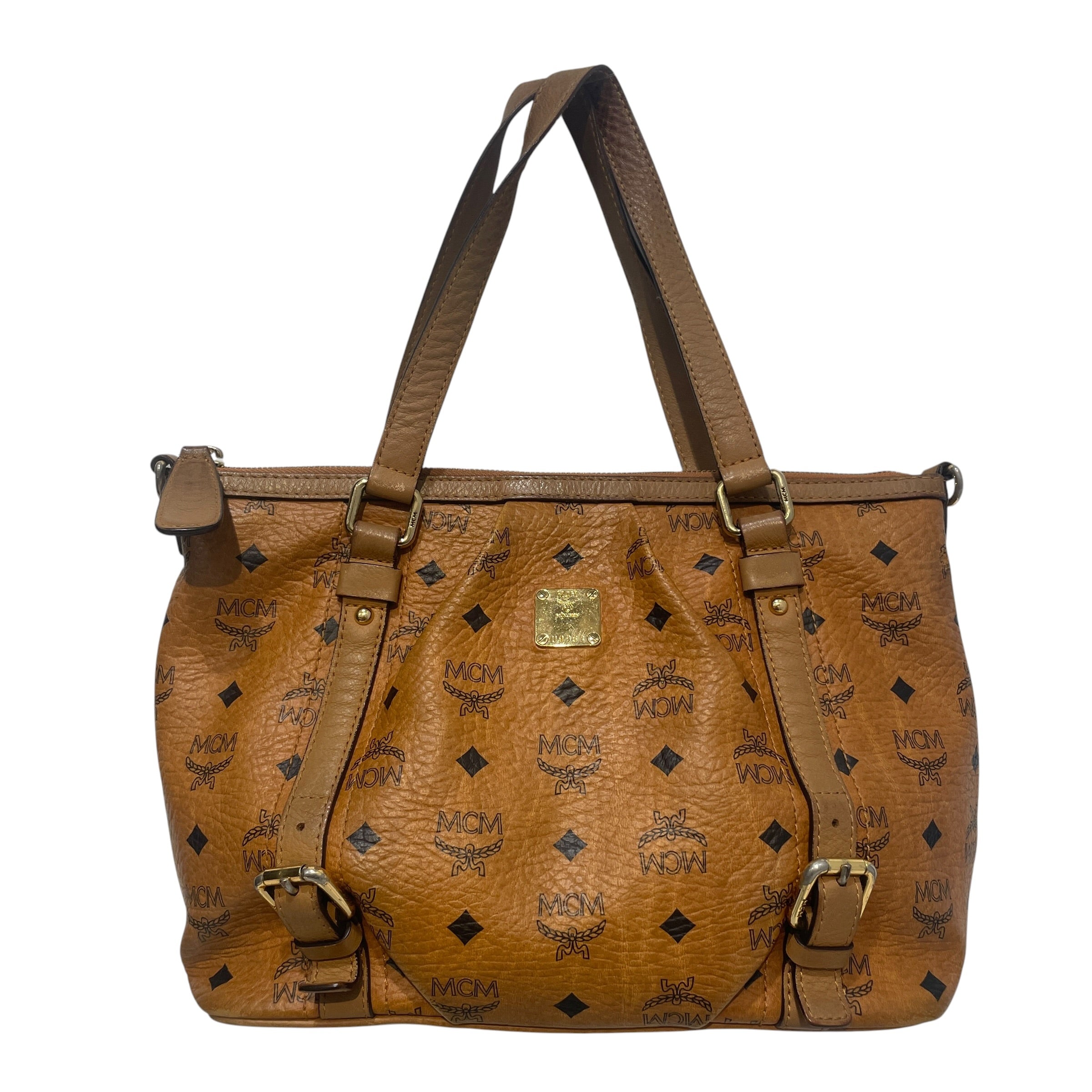 MCM/Bag/Leather/BRW/Monogram Hand bag view 1