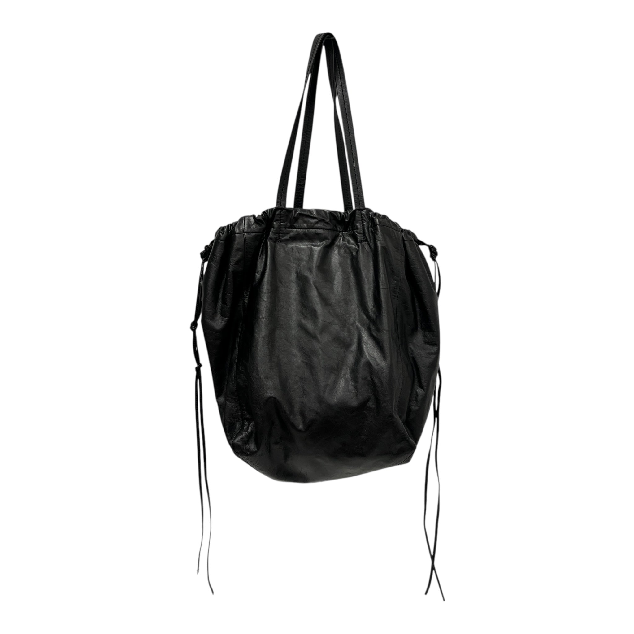 CELINE/Tote Bag/Leather/BLK/Large Coulisse Cabas Tote view 2