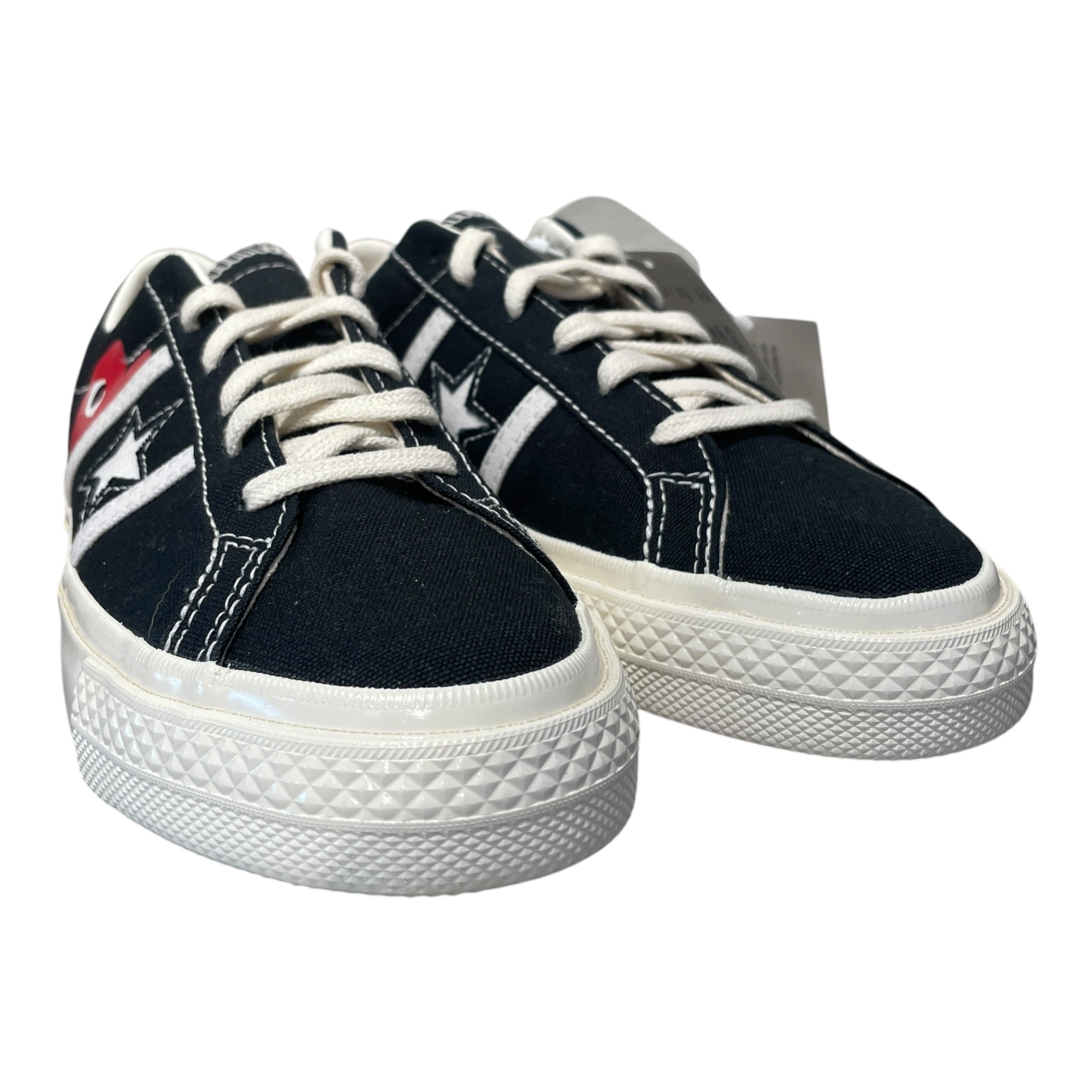PLAY COMME des GARCONS/Low-Sneakers/US 6.5/Cotton/BLK/One Star Academy Pro view 1