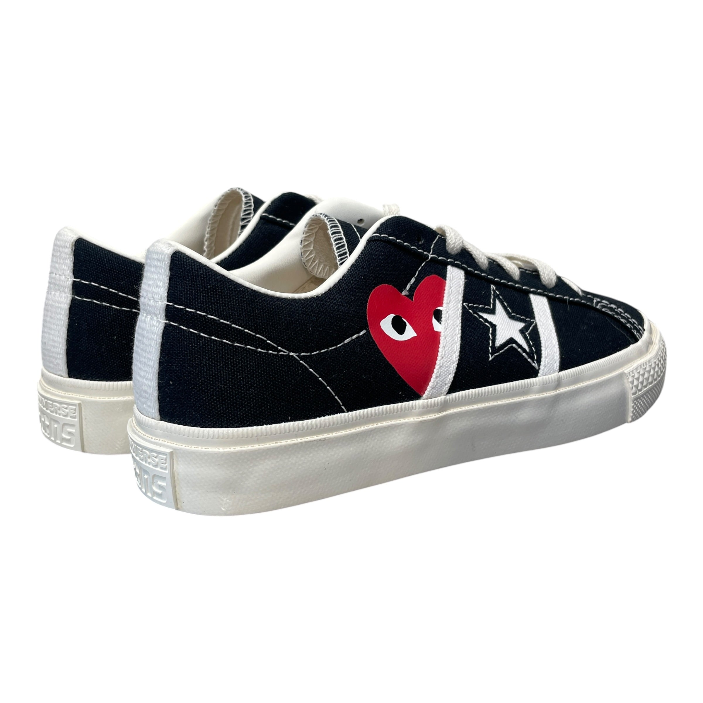 PLAY COMME des GARCONS/Low-Sneakers/US 6.5/Cotton/BLK/One Star Academy Pro view 2