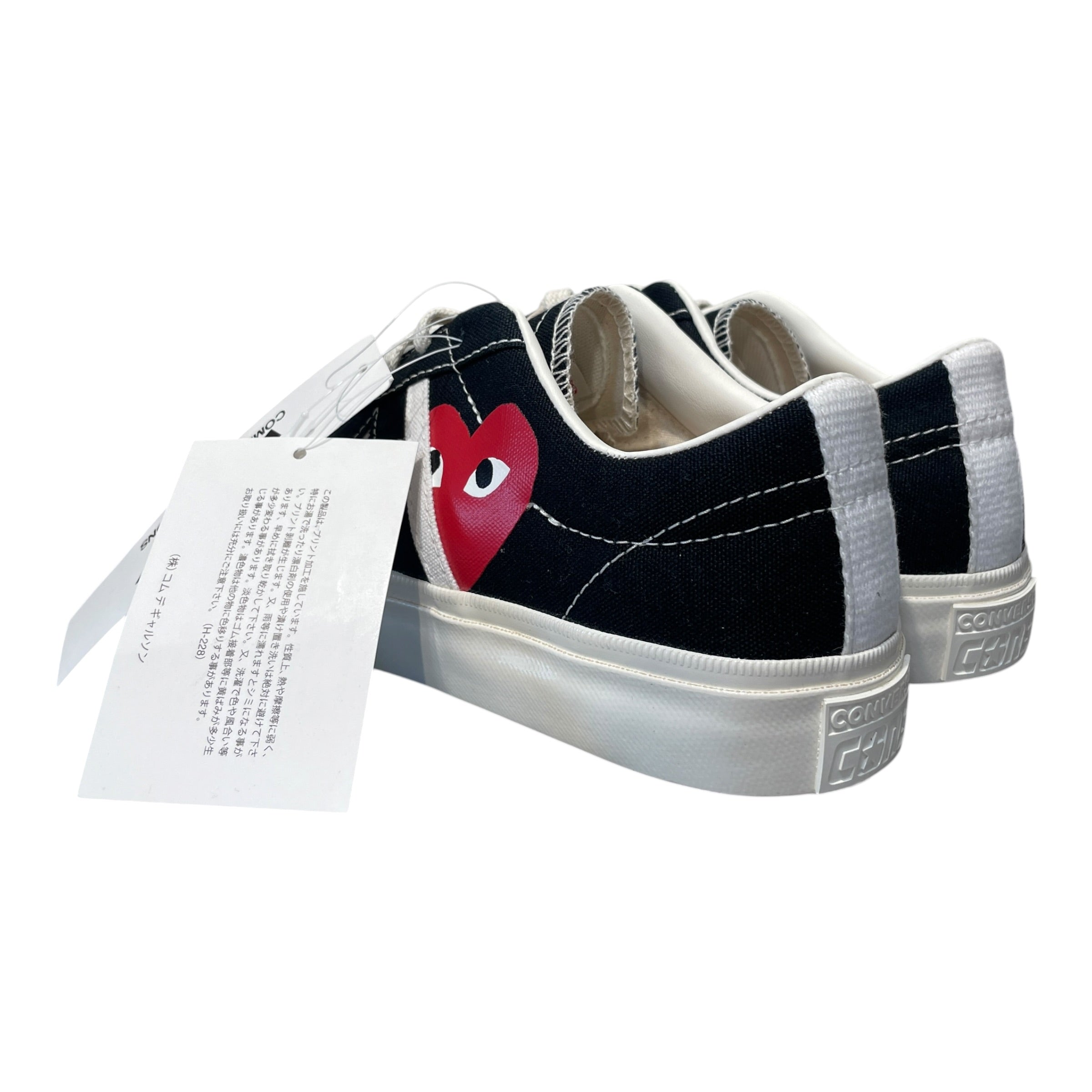 PLAY COMME des GARCONS/Low-Sneakers/US 6.5/Cotton/BLK/One Star Academy Pro view 3