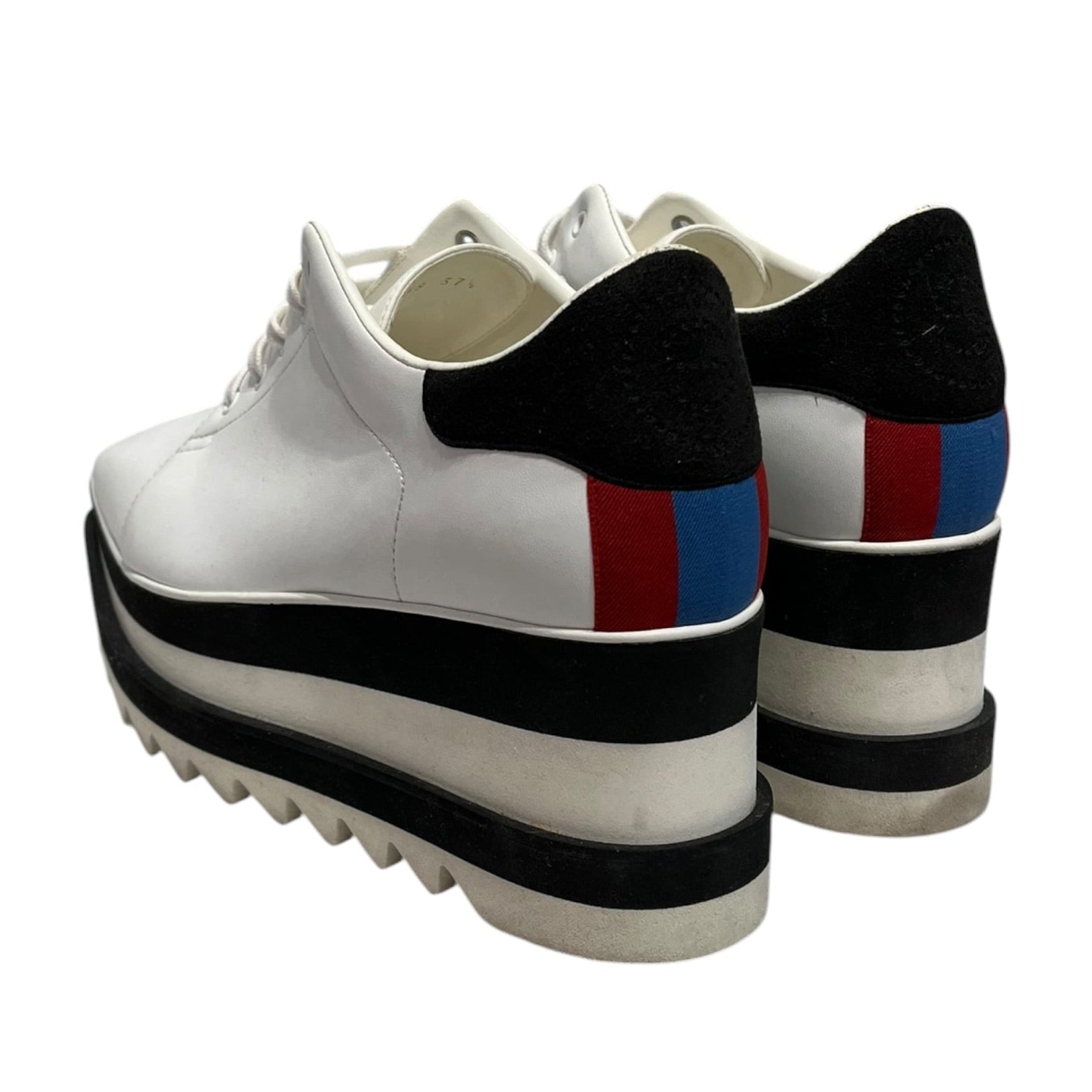 STELLAMcCARTNEY/Low-Sneakers/US 6.5/Leather/WHT/platform sneaker view 2