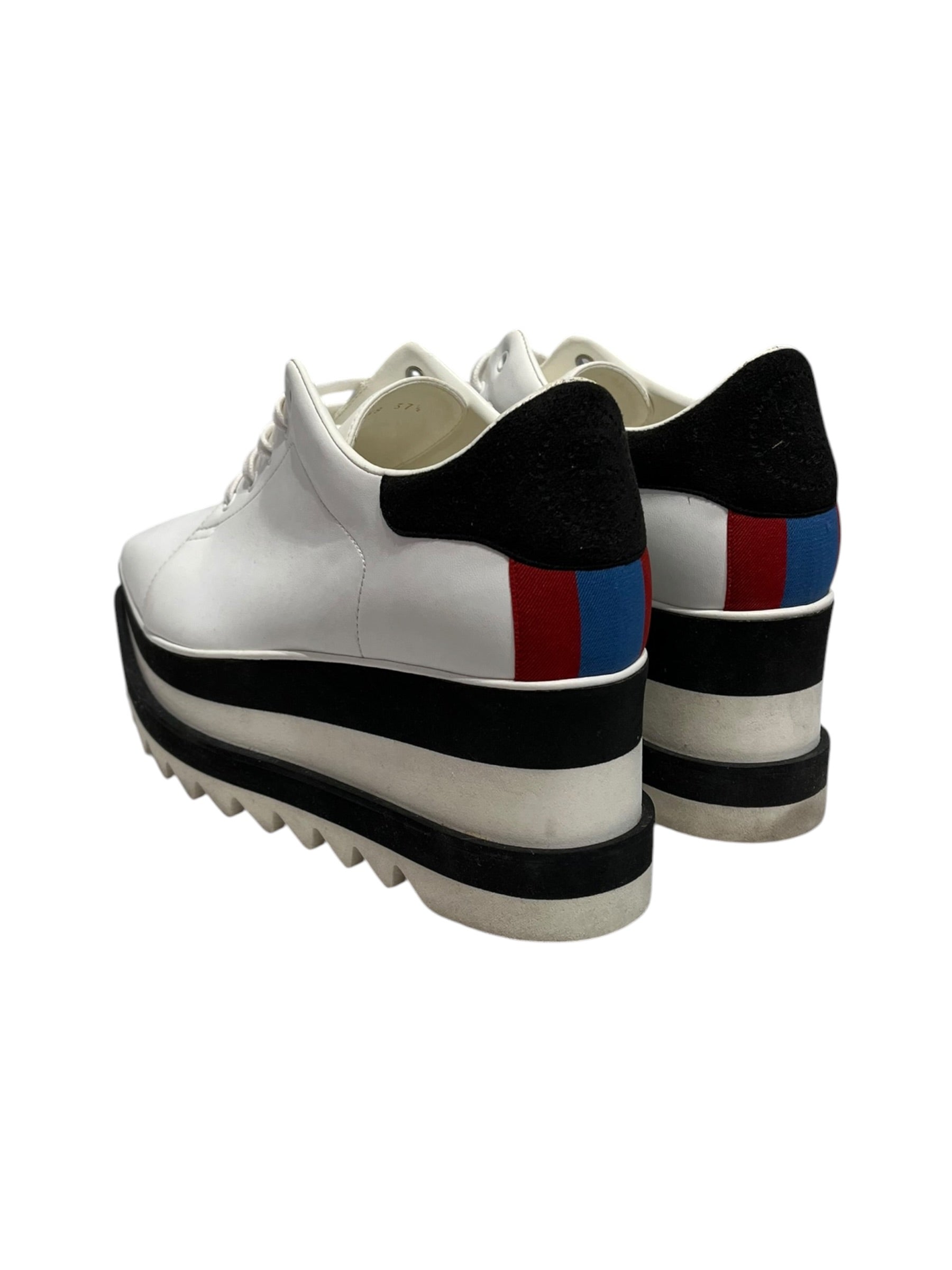 STELLAMcCARTNEY/Low-Sneakers/US 6.5/Leather/WHT/platform sneaker view 2