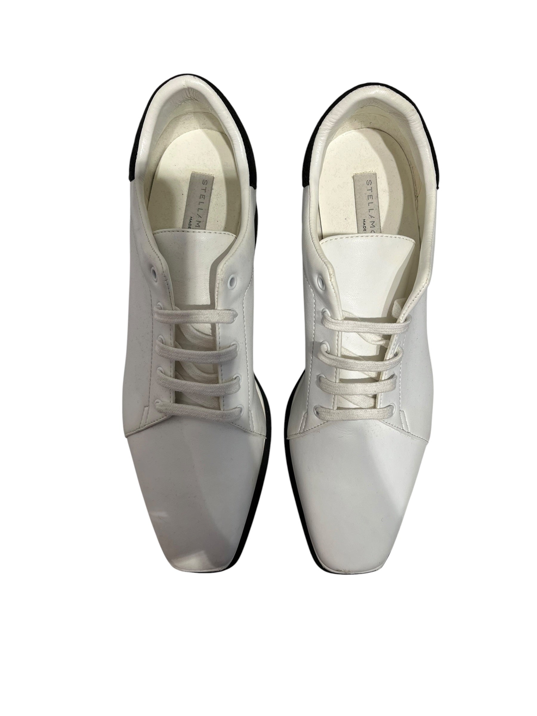STELLAMcCARTNEY/Low-Sneakers/US 6.5/Leather/WHT/platform sneaker view 4