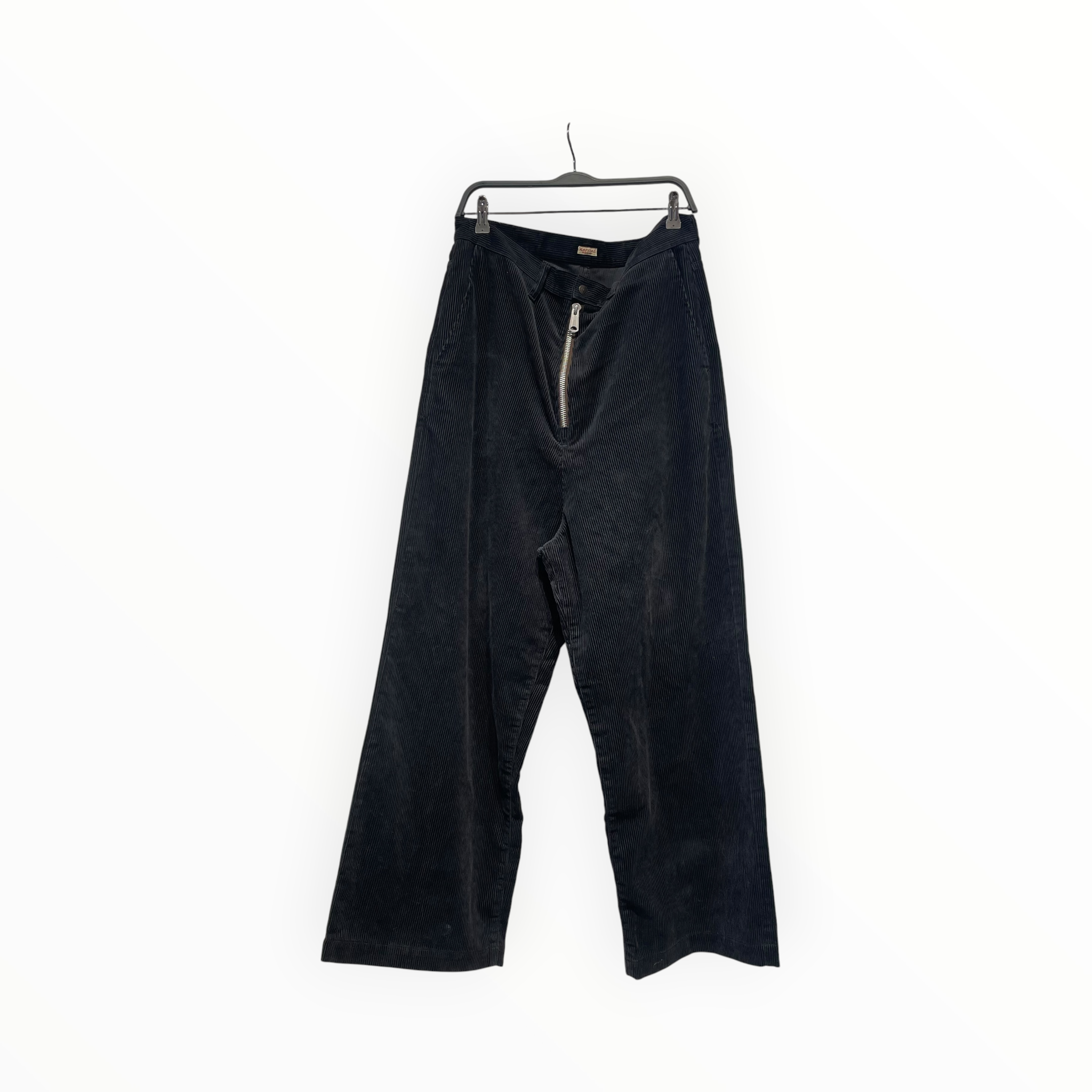 KAPITAL/Straight Pants/4/Cotton/BLK/LARGE ZIPPER CORDS view 1
