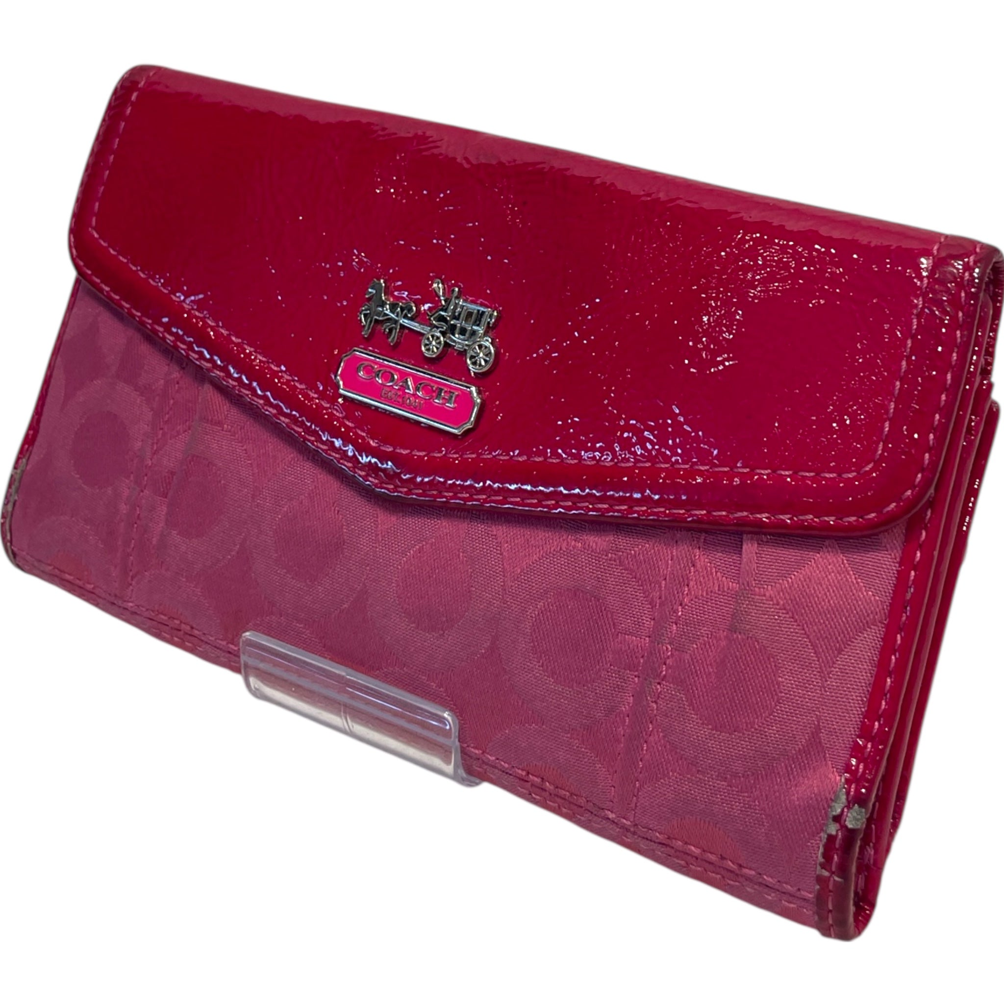 COACH/Long Wallet/OS/Monogram/Leather/PNK/Rare Signature C Monogram view 1