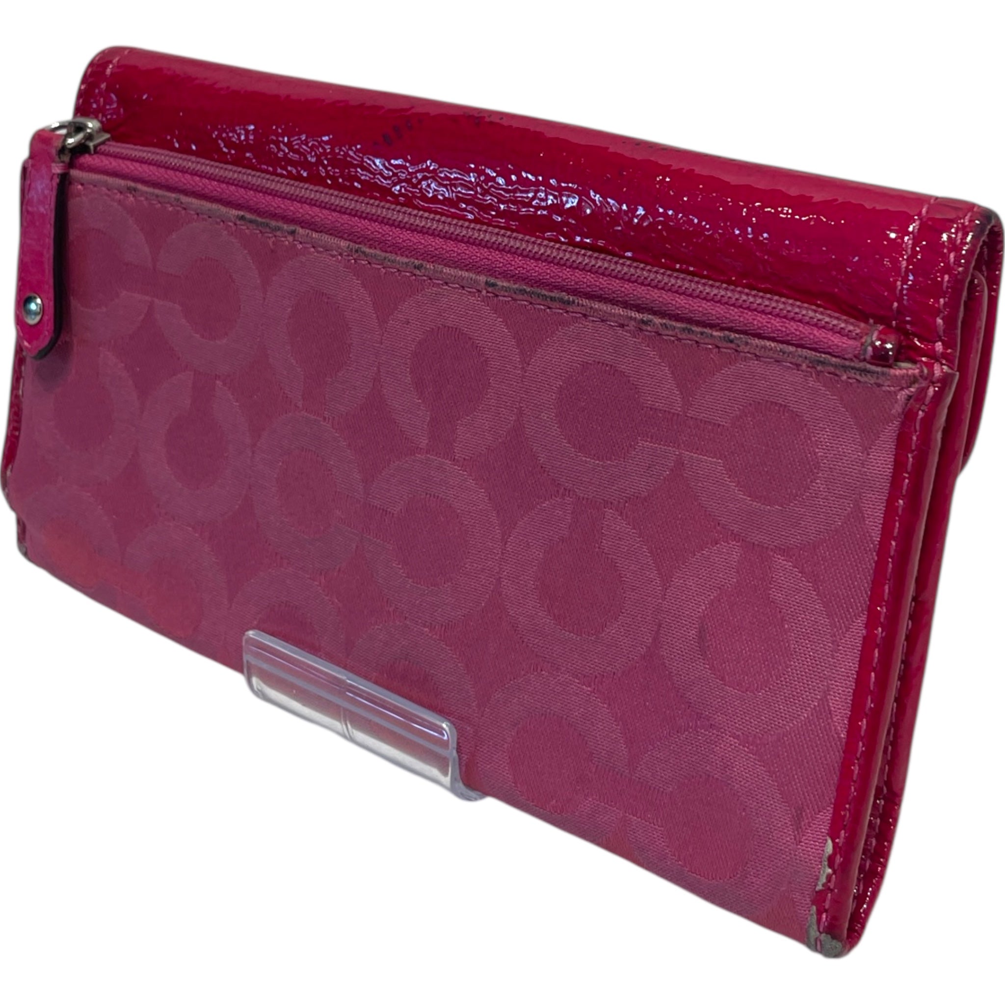 COACH/Long Wallet/OS/Monogram/Leather/PNK/Rare Signature C Monogram view 2
