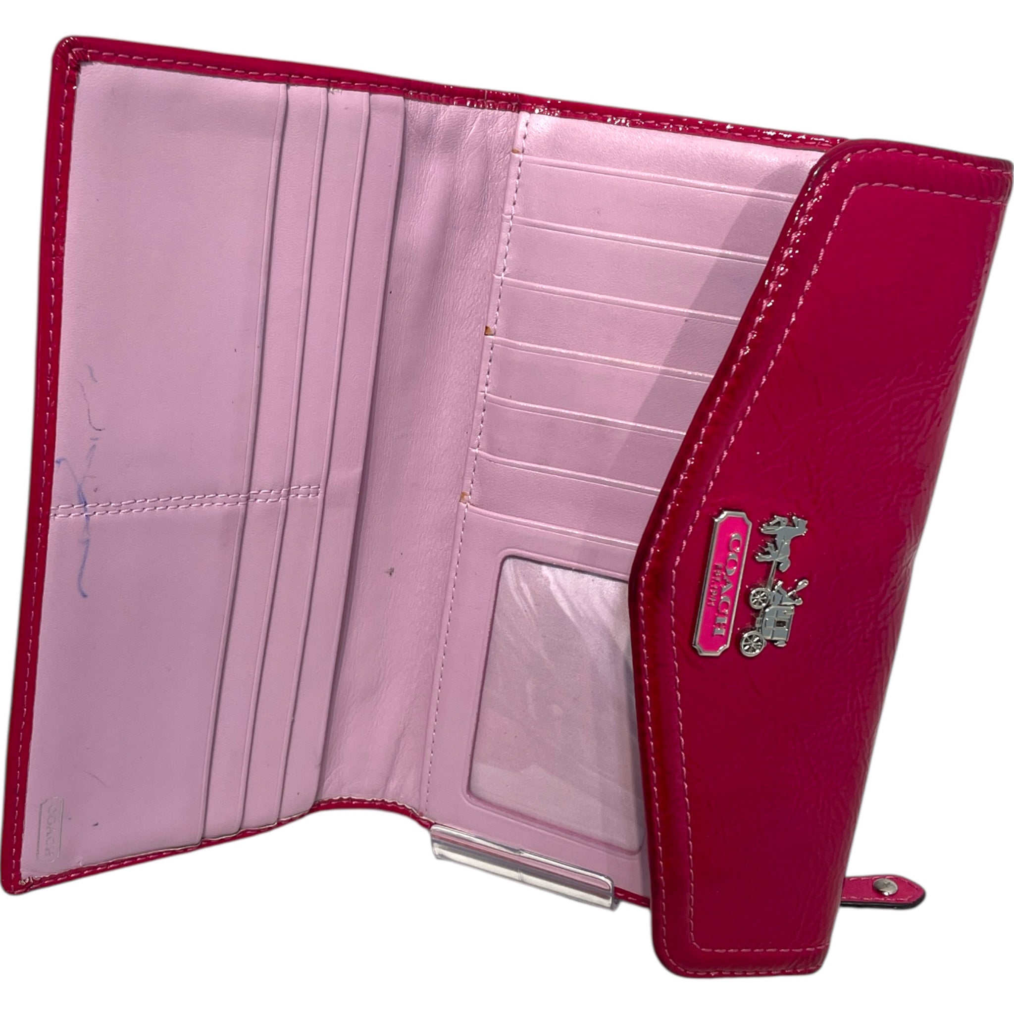 COACH/Long Wallet/OS/Monogram/Leather/PNK/Rare Signature C Monogram view 3