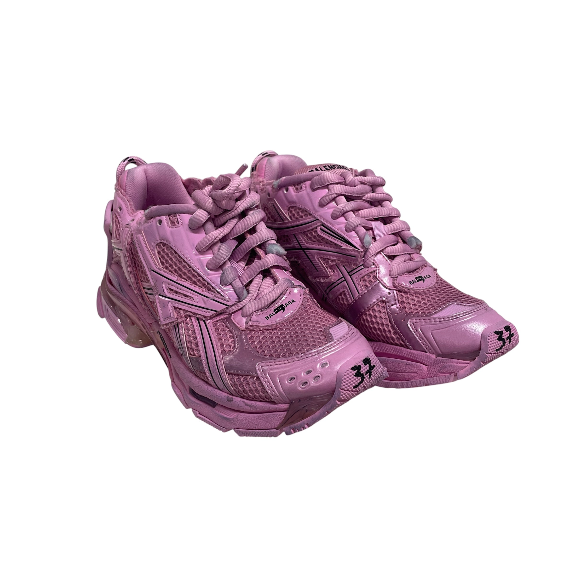 BALENCIAGA/Low-Sneakers/US 7/PNK/RUNNER/ view 1