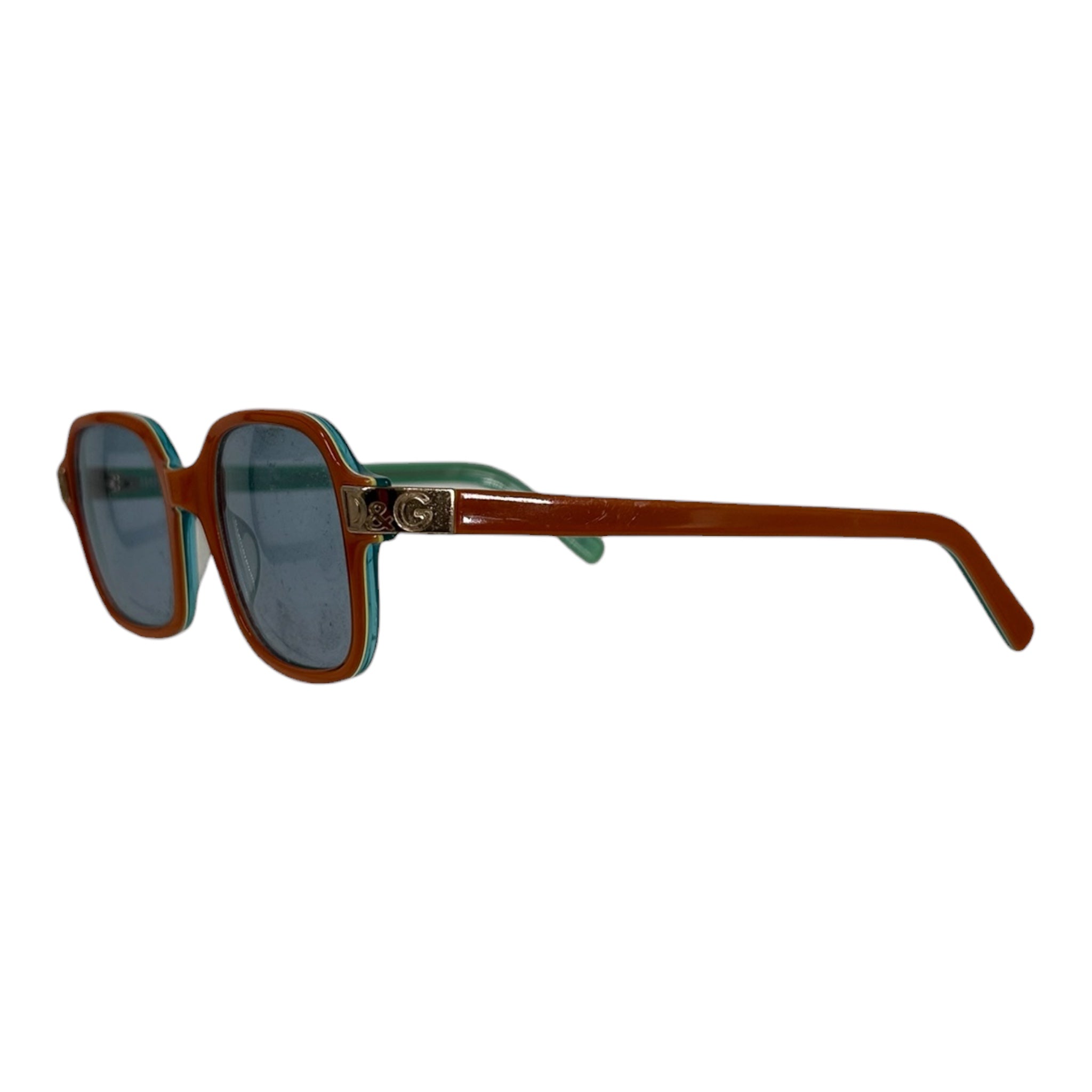 DOLCE&GABBANA/Glasses/Plastic/BLU/D&G BLUE AND ORANGE GLASSES view 2