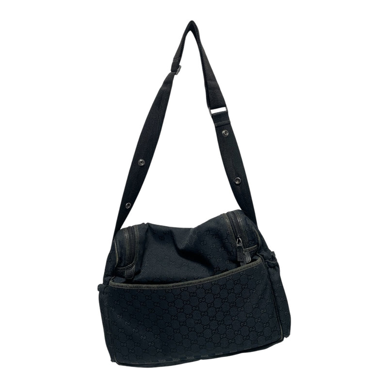GUCCI/Bag/Monogram/Cotton/BLK/Messenger