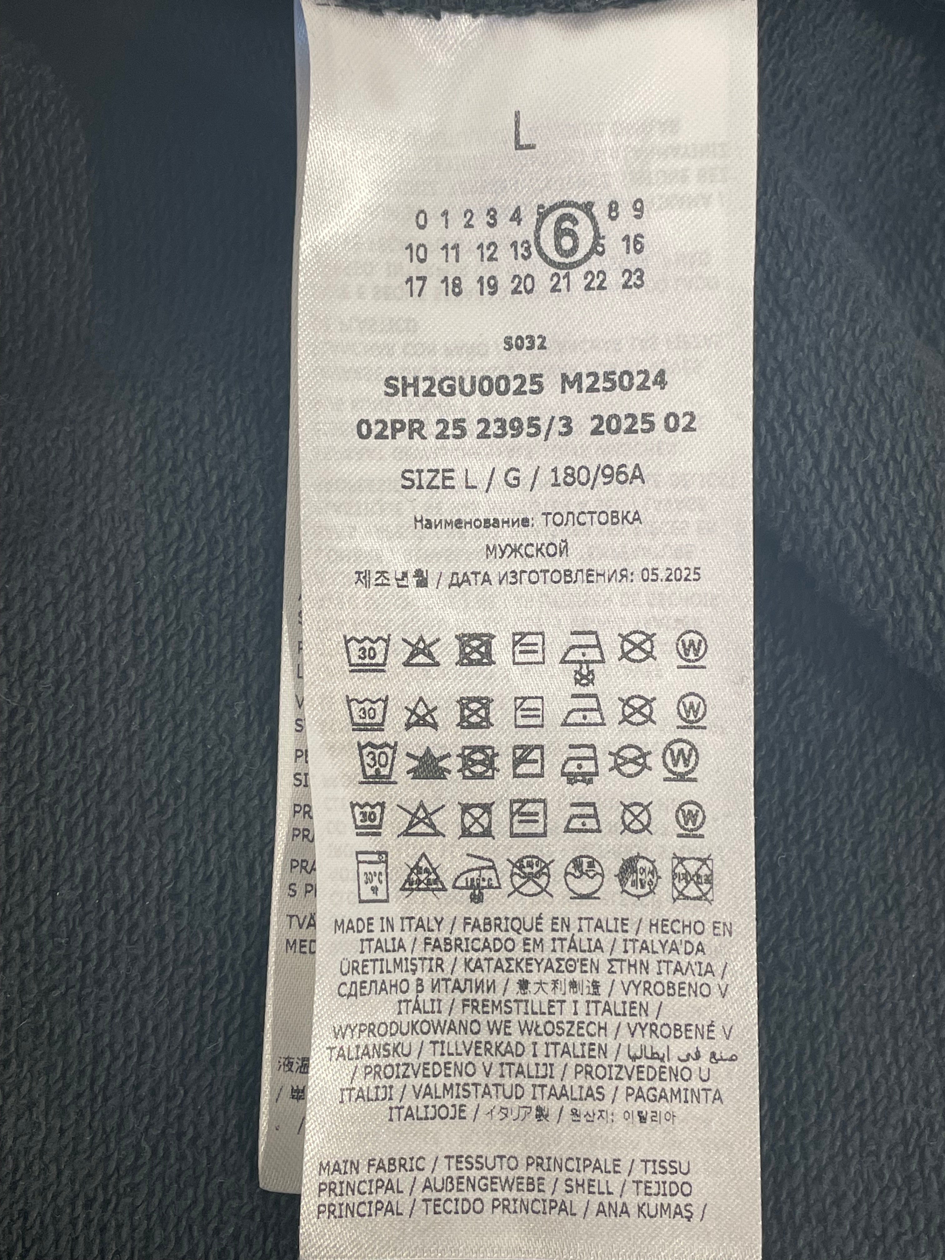 Maison Margiela/Sweatshirt/L/Cotton/BLK/ view 4