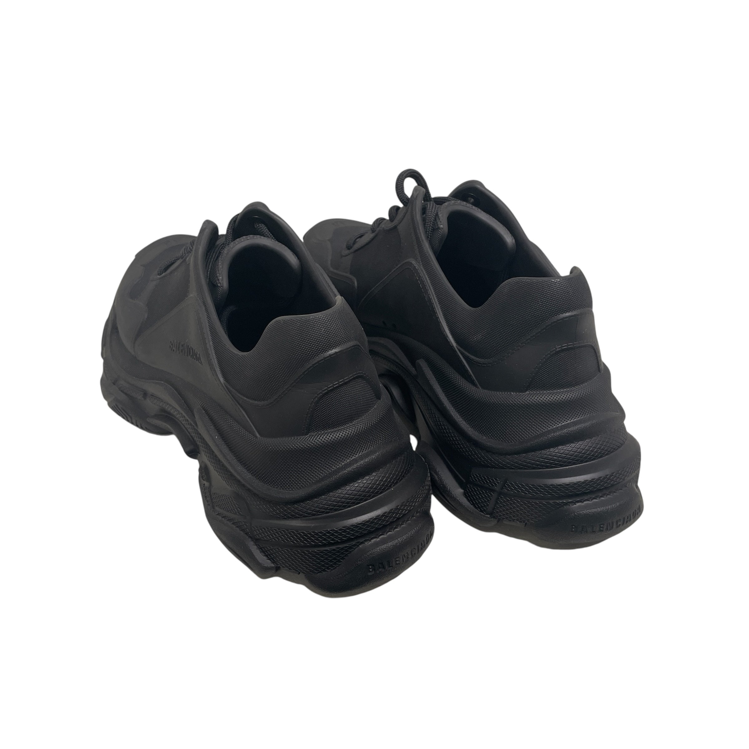 BALENCIAGA/Low-Sneakers/US 12/BLK/all blk view 2