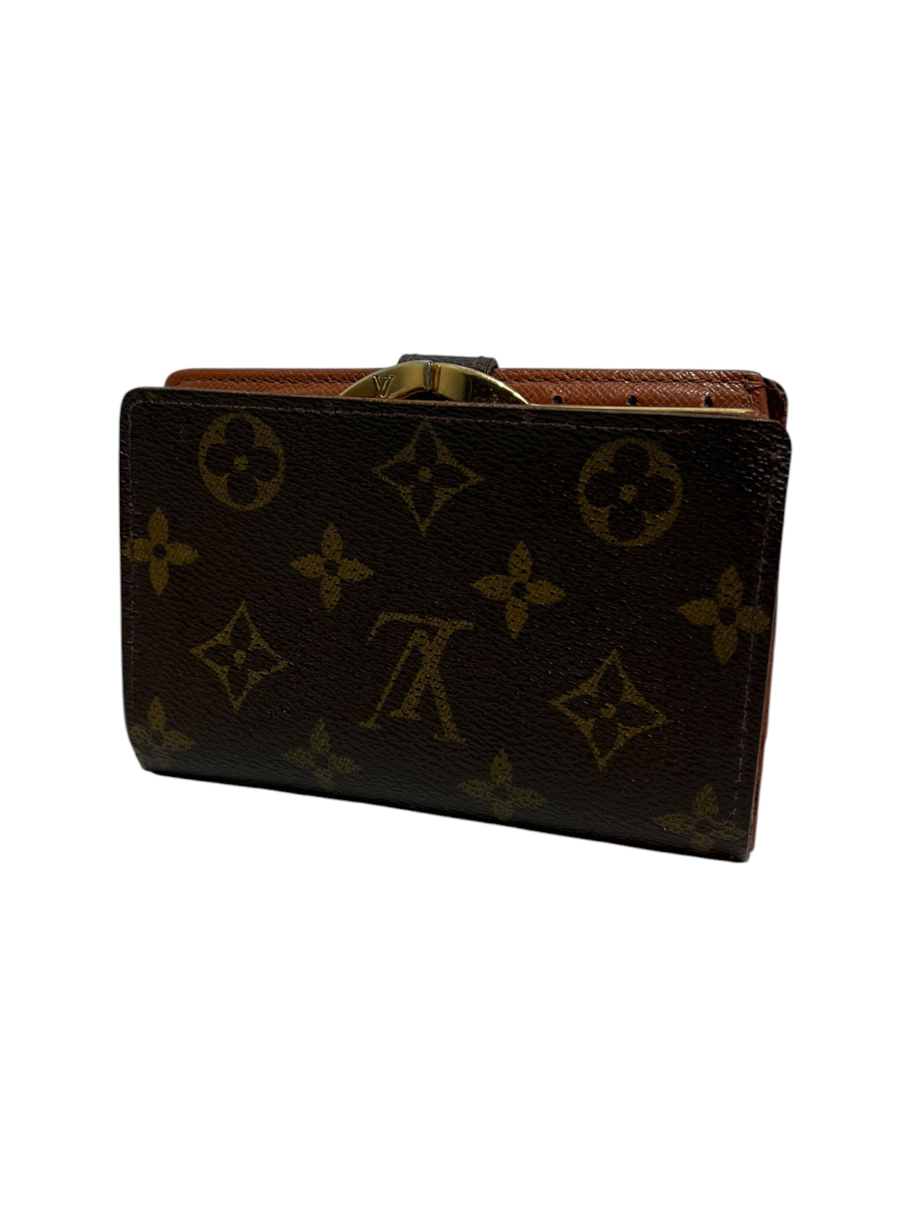 LOUIS VUITTON/Trifold Wallet/Leather/BRW/L's/Monogram French Purse view 2