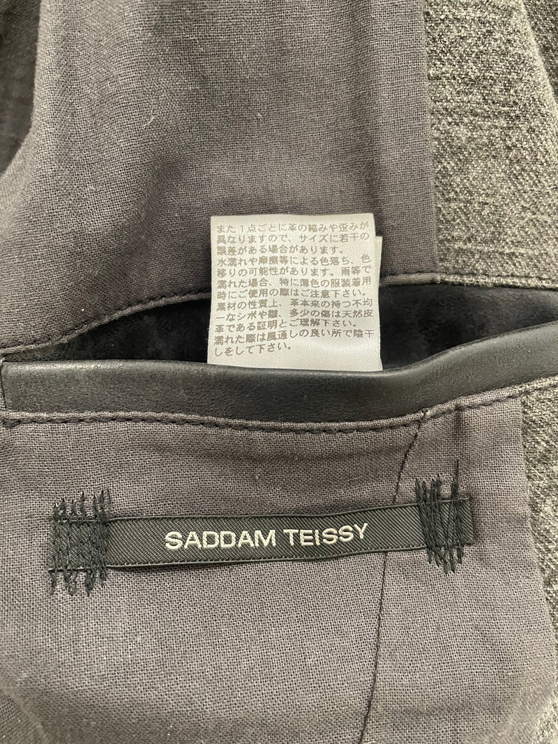 SADDAM TEISSY Leather JKT/S/Leather/BLK//Plain/