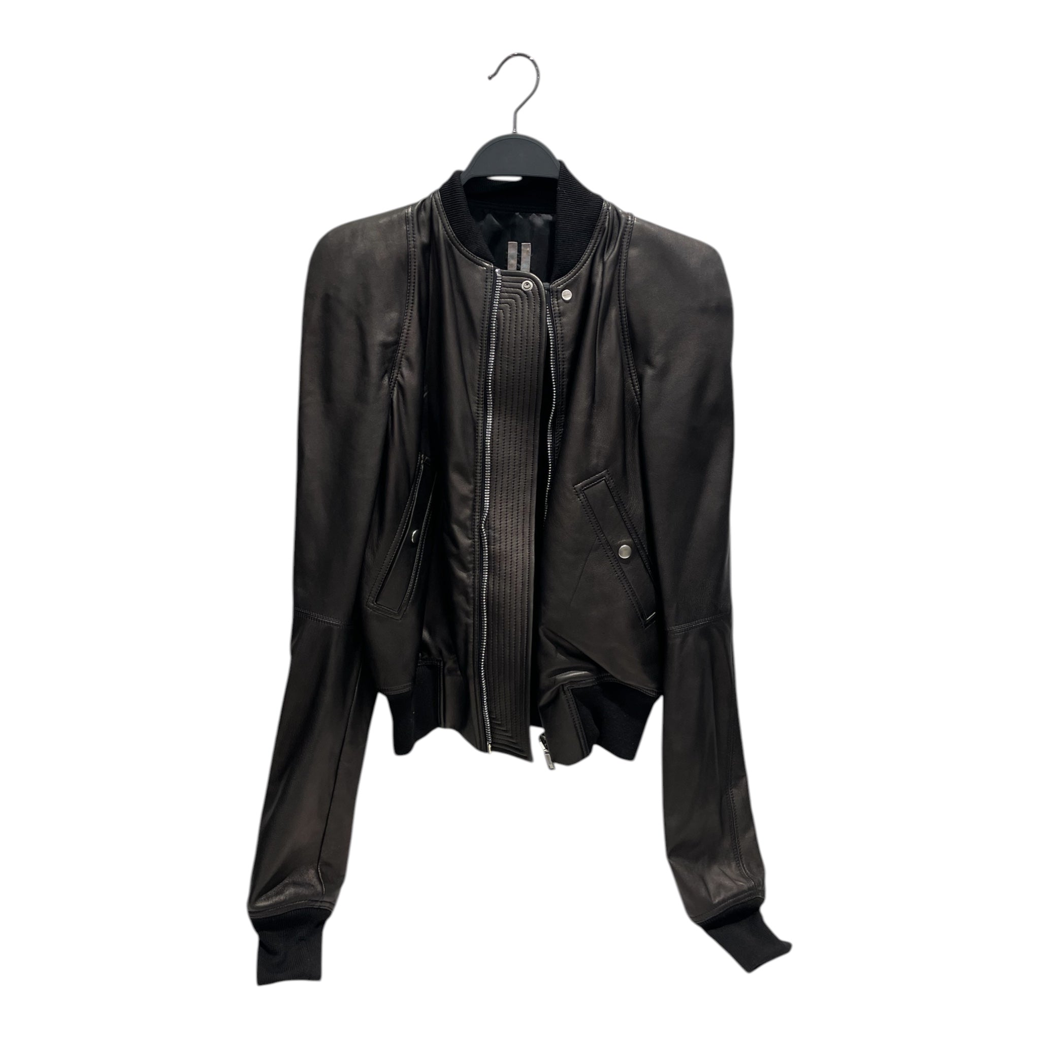 Rick Owens/Leather Jkt/M/Leather/BLK/ZIONIC BOMBER JACKET view 1