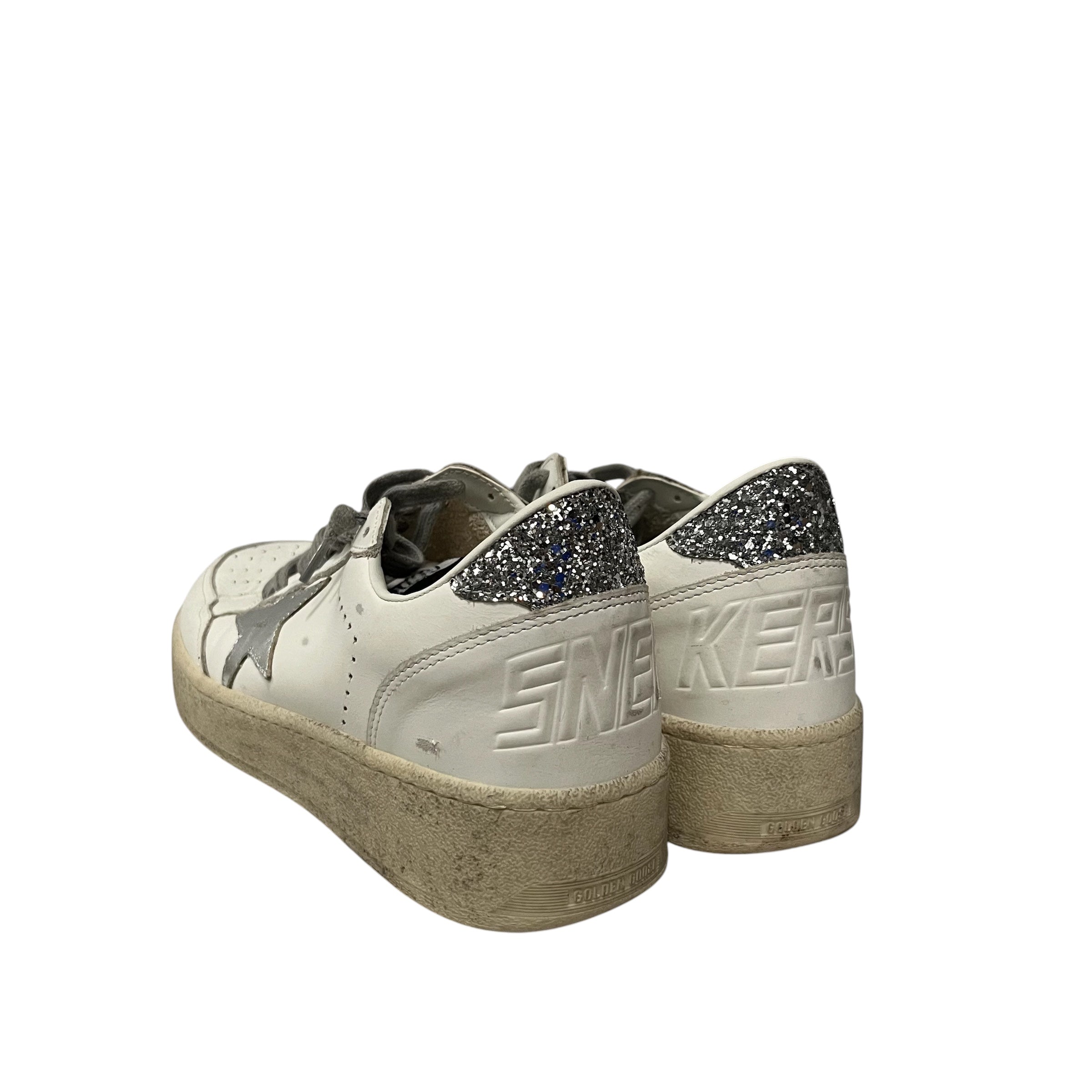 GOLDEN GOOSE/Low-Sneakers/EU 42/Leather/WHT/ball star view 2