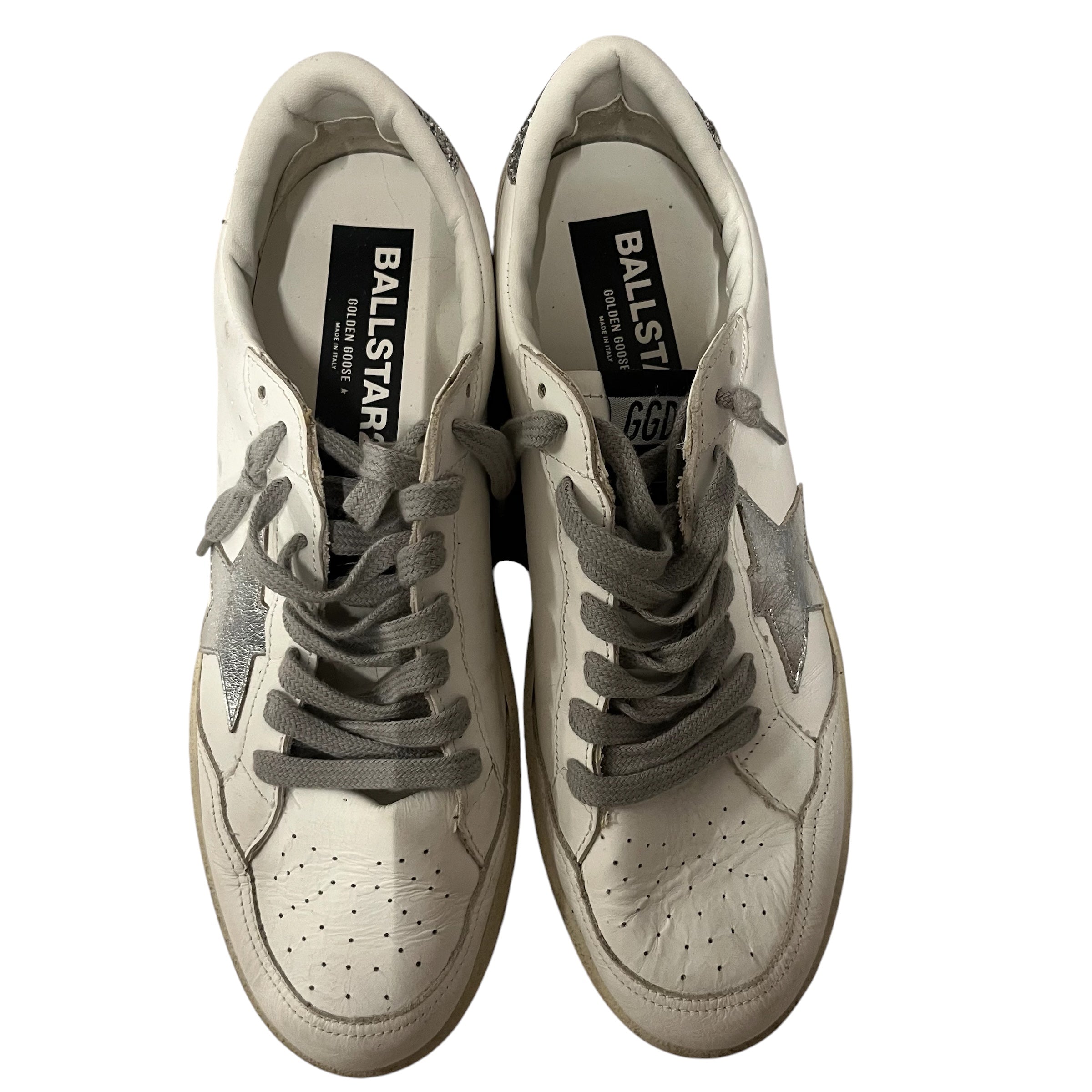 GOLDEN GOOSE/Low-Sneakers/EU 42/Leather/WHT/ball star view 3
