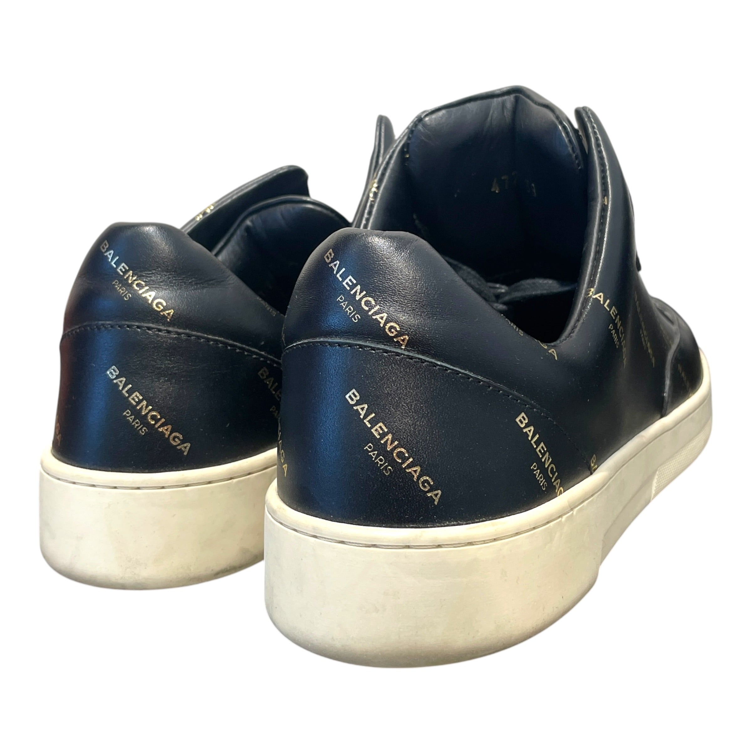 BALENCIAGA/Low-Sneakers/EU 38/Monogram/Leather/BLK/ view 2