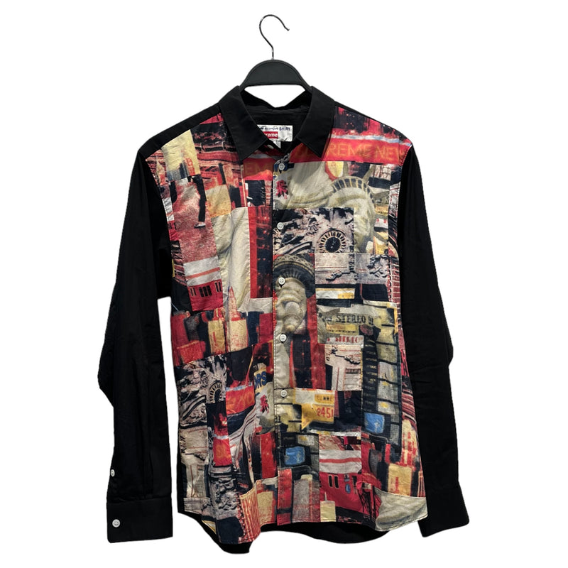 Supreme/LS Shirt/S/Cotton/BLK/Graphic/CDG supreme patchwork