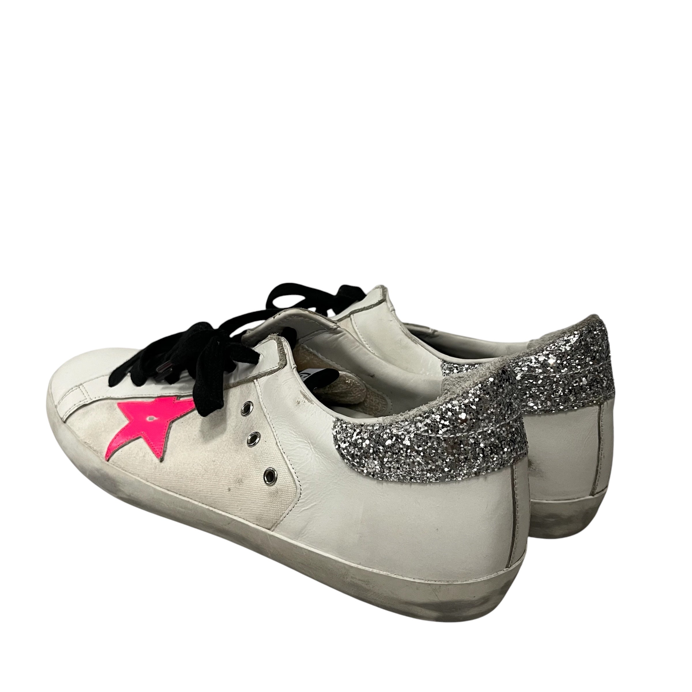 GOLDEN GOOSE/Low-Sneakers/EU 42/Leather/WHT/superstar pink view 2