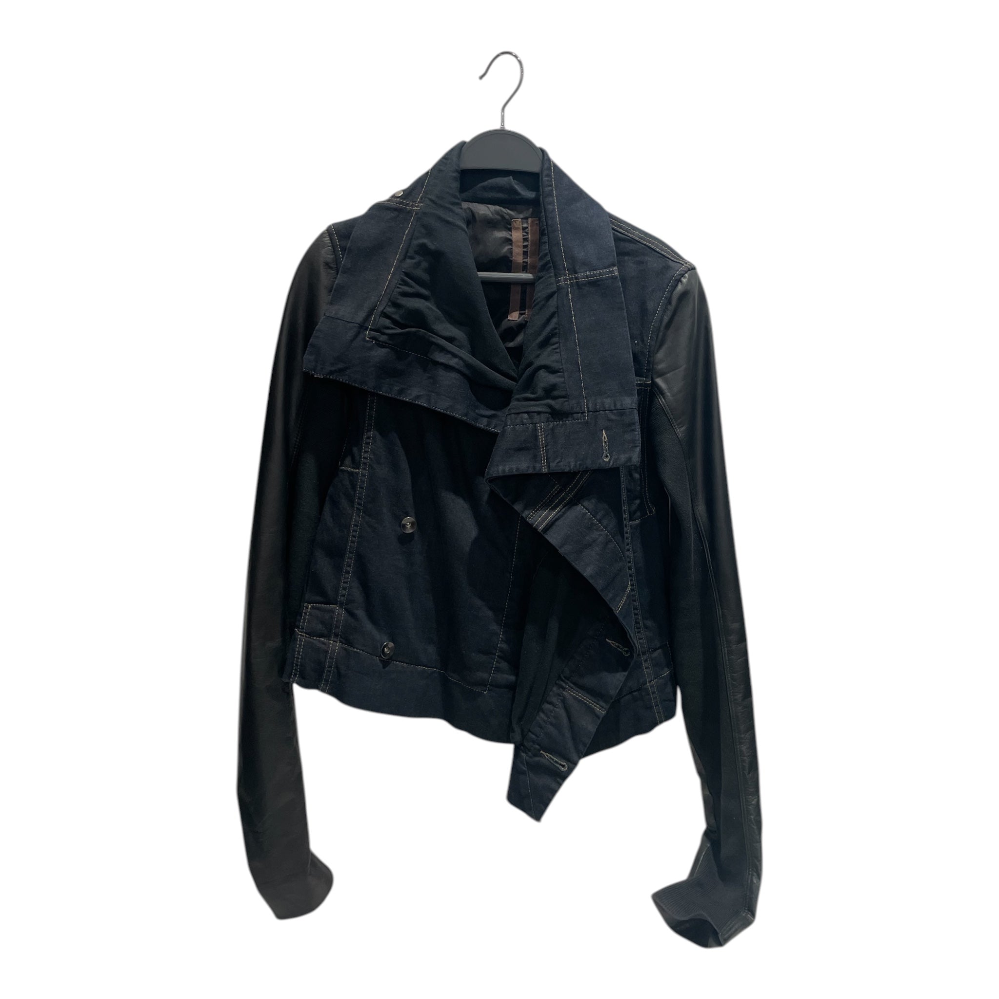 Rick Owens/Denim Jkt/M/Denim/BLU/DENIM & LEATHER JACKET view 1