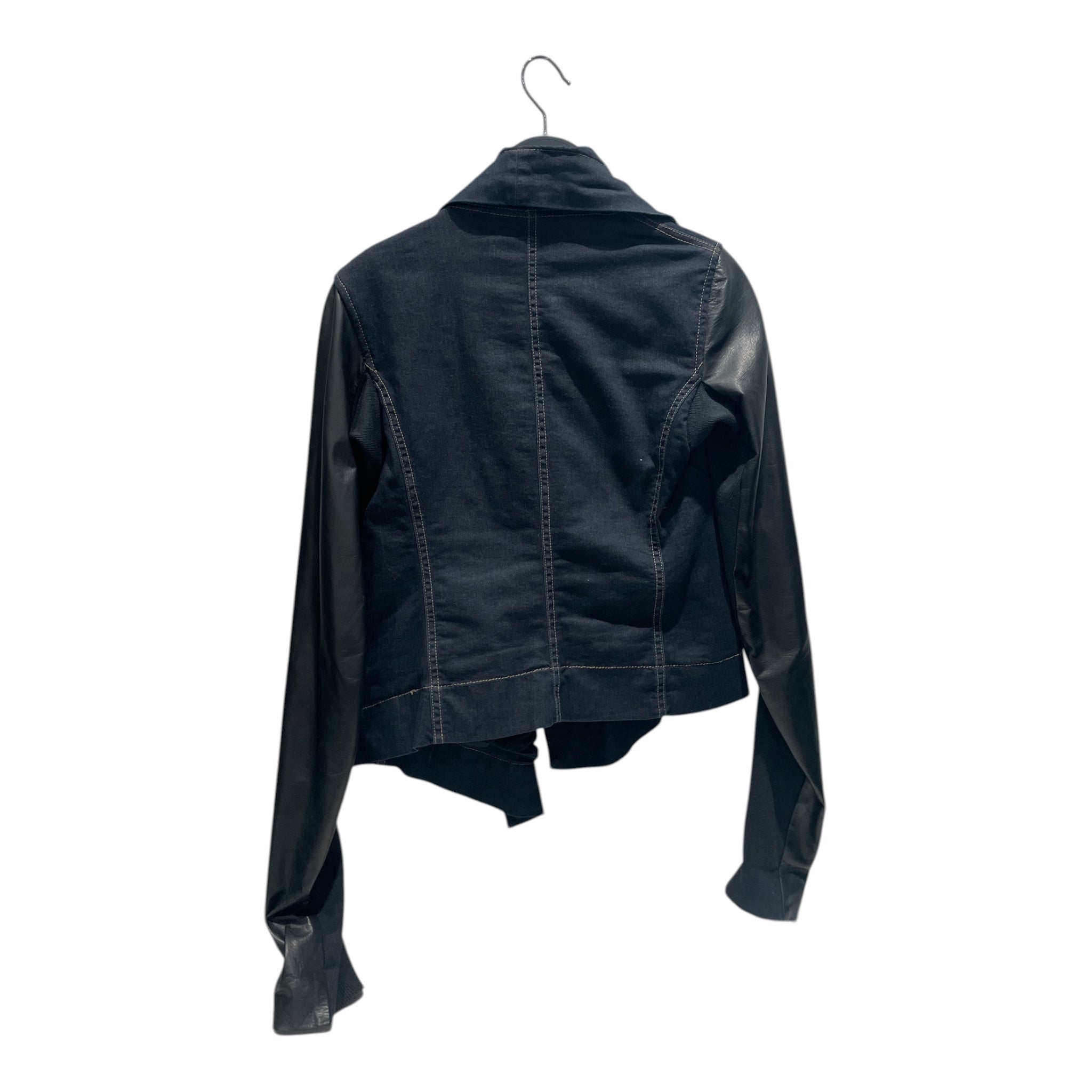 Rick Owens/Denim Jkt/M/Denim/BLU/DENIM & LEATHER JACKET view 2