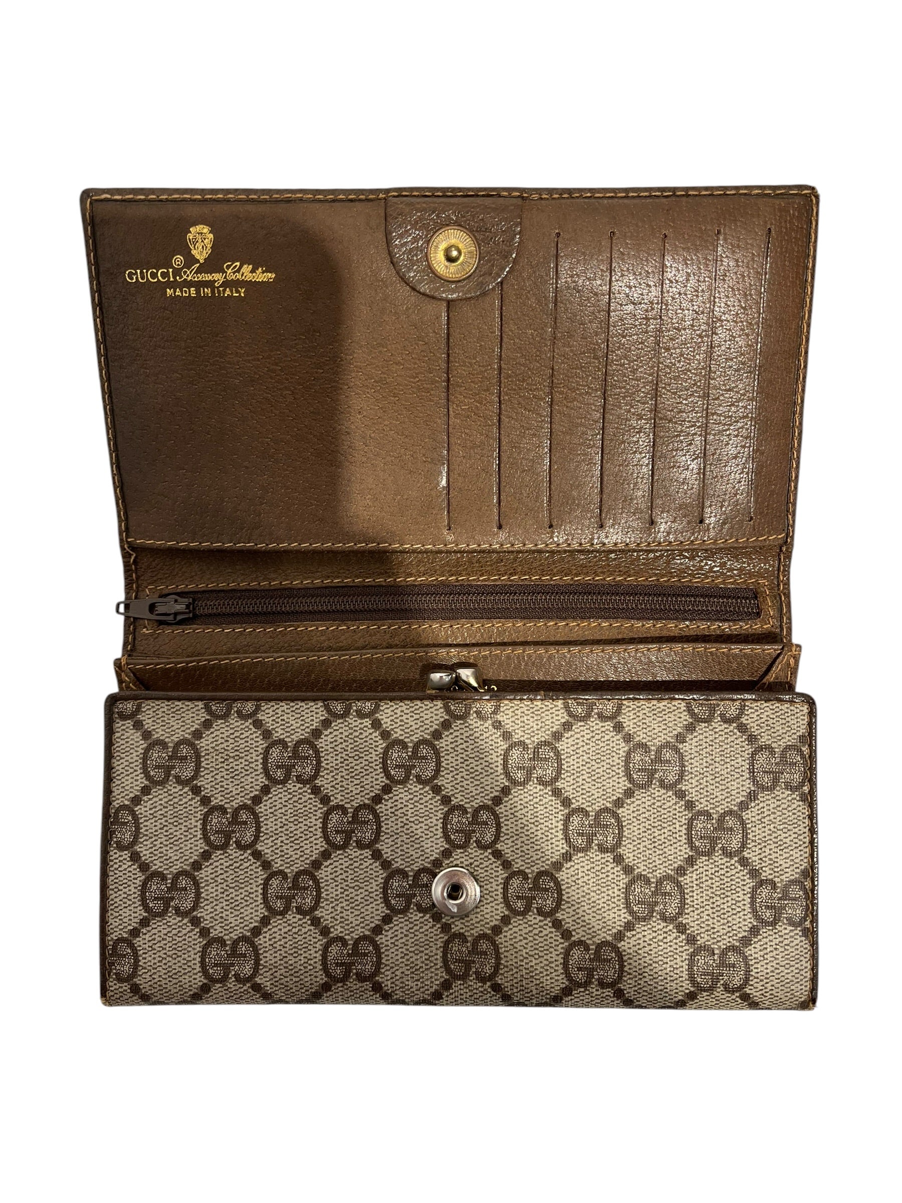 GUCCI/Trifold Wallet/L's/Supreme Trifold Vintage view 3