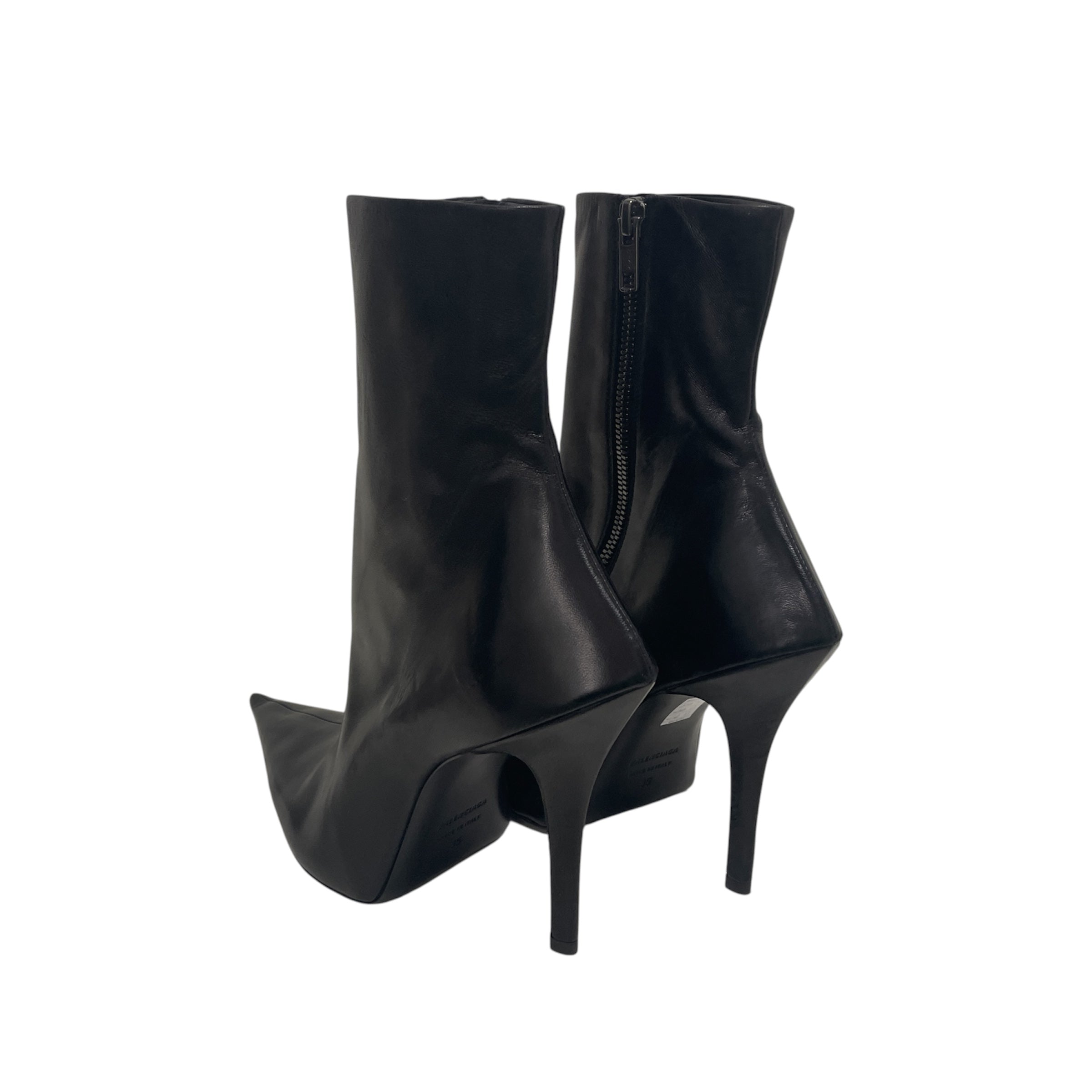 BALENCIAGA/Heels/EU 35/Leather/BLK/WITCH ANKLE BOOT/ HEEL view 2