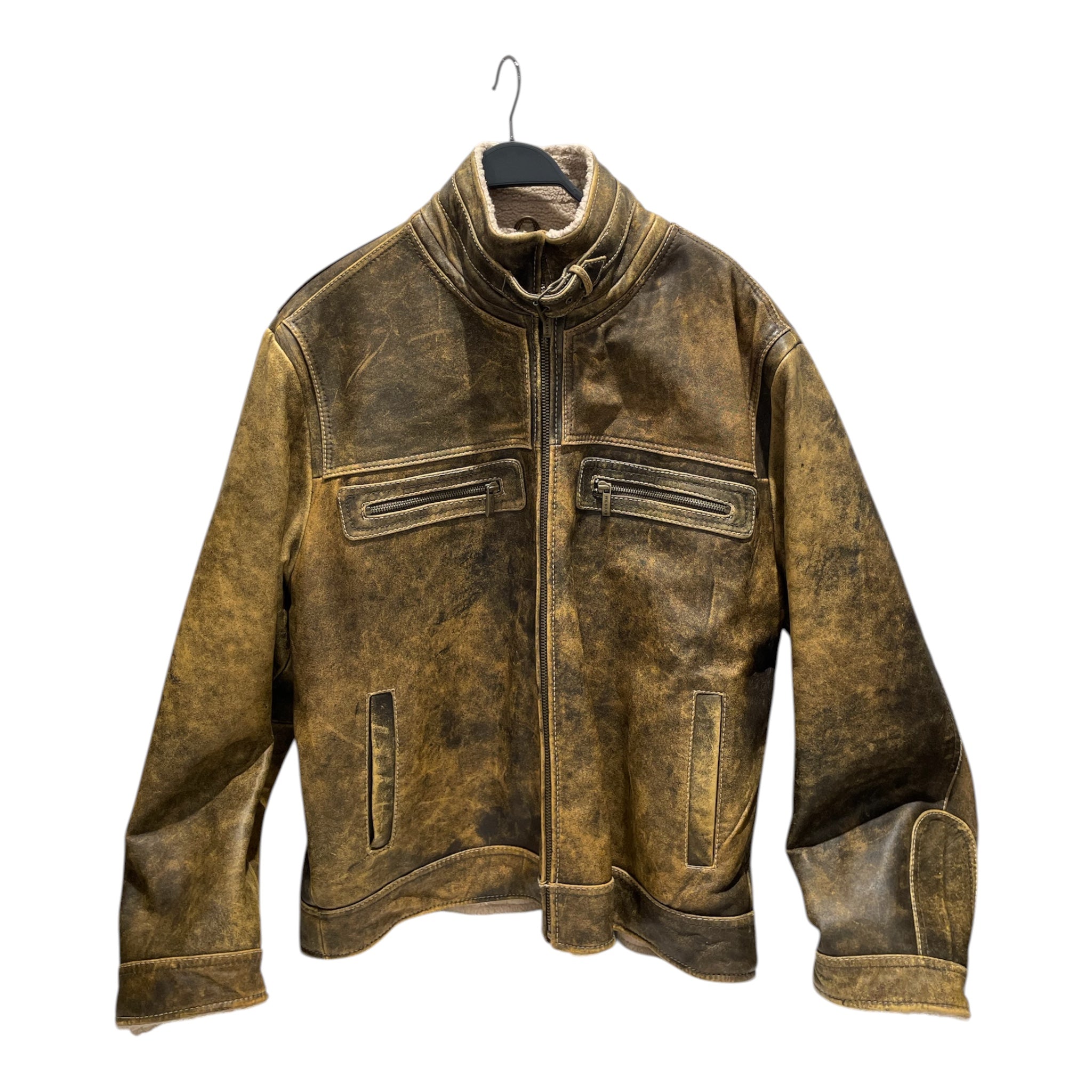 Wilsons Leather/Coat/XL/Leather/BRW/WL Biker Jacket RN 69426 view 1