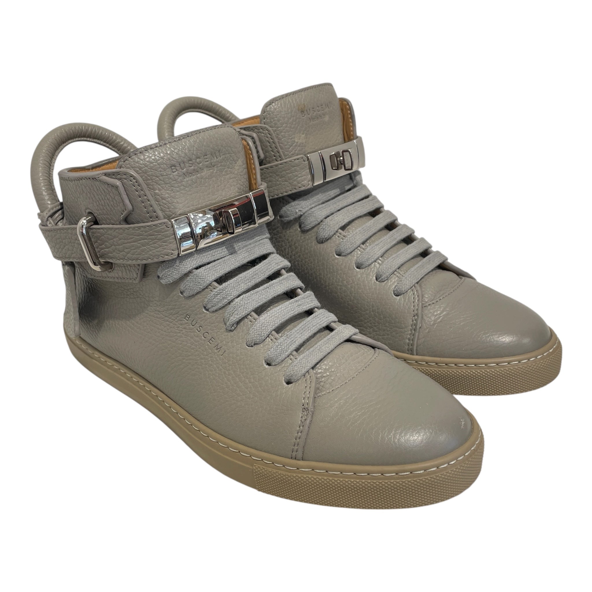 BUSCEMI/Hi-Sneakers/EU 41/Leather/GRY/1100S16-GRP-8 view 1