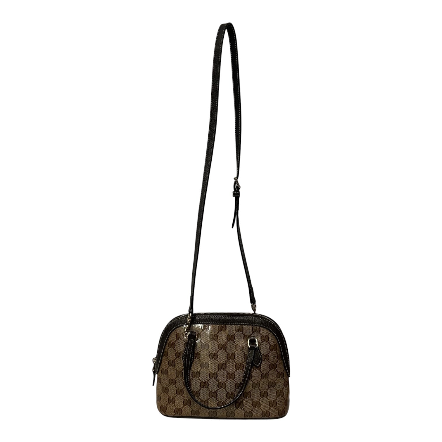 GUCCI/Hand Bag/Monogram/BRW/mini crystal dome view 1
