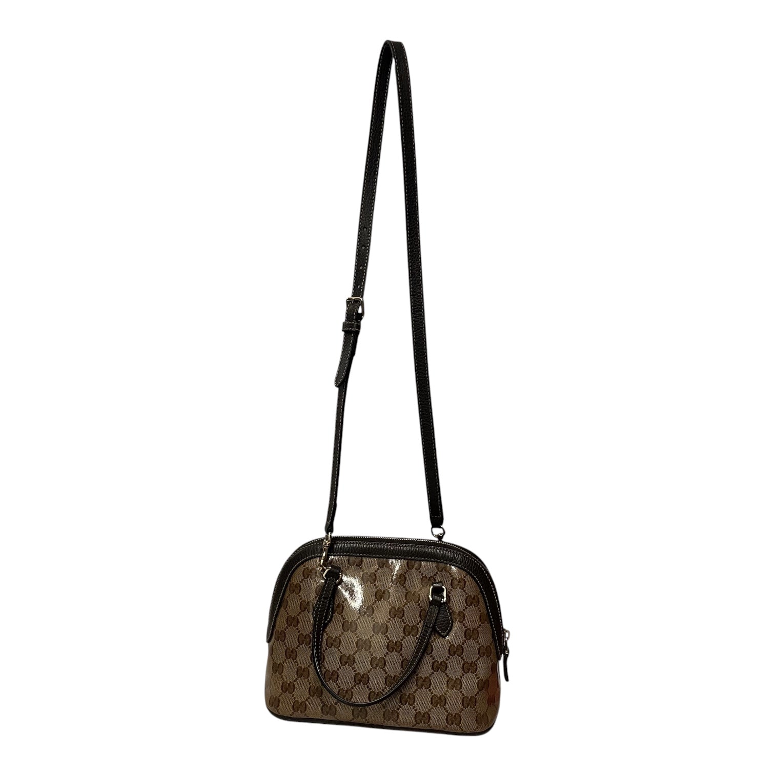 GUCCI/Hand Bag/Monogram/BRW/mini crystal dome view 2