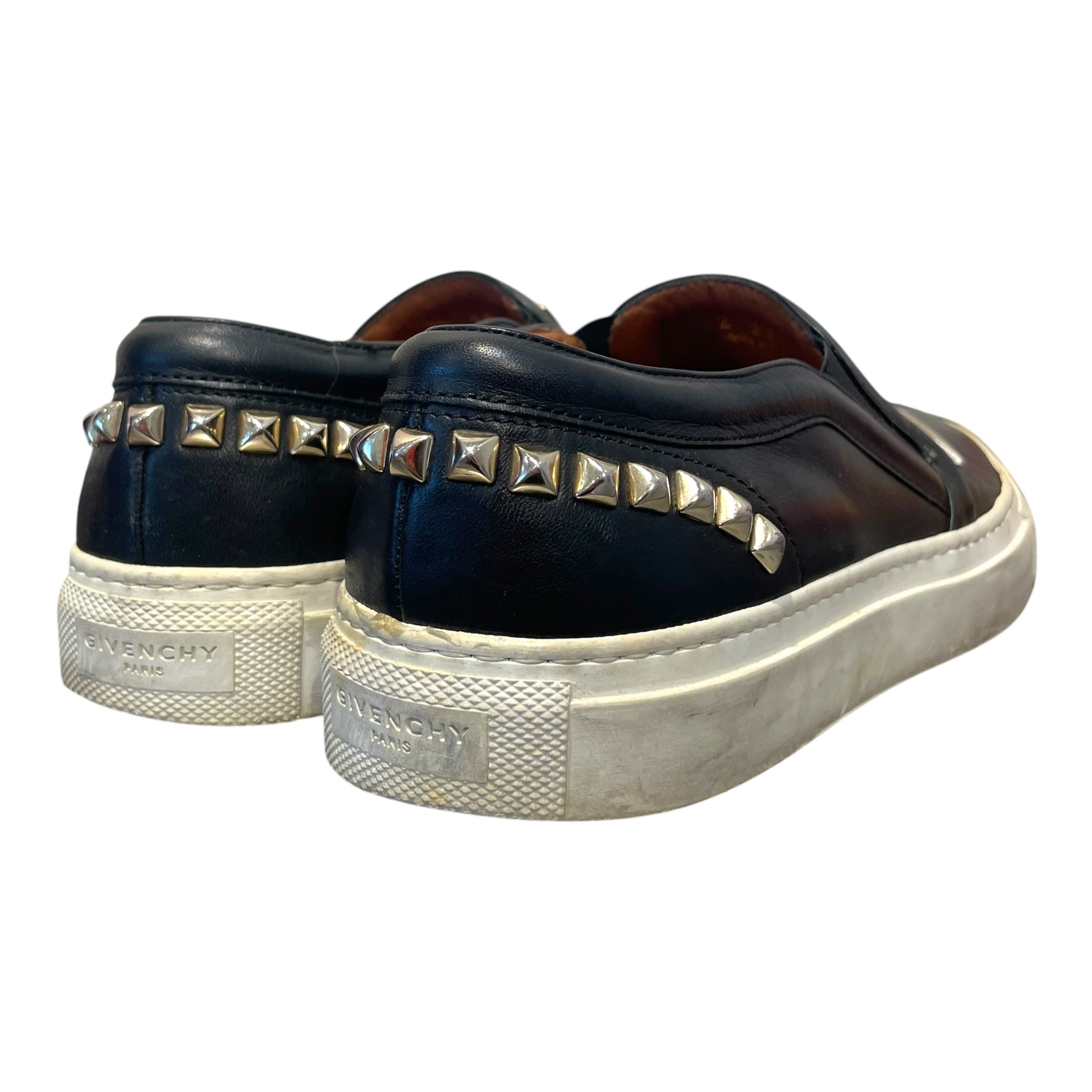 GIVENCHY/Shoes/EU 38/Leather/BLK/Studded Slip On view 2