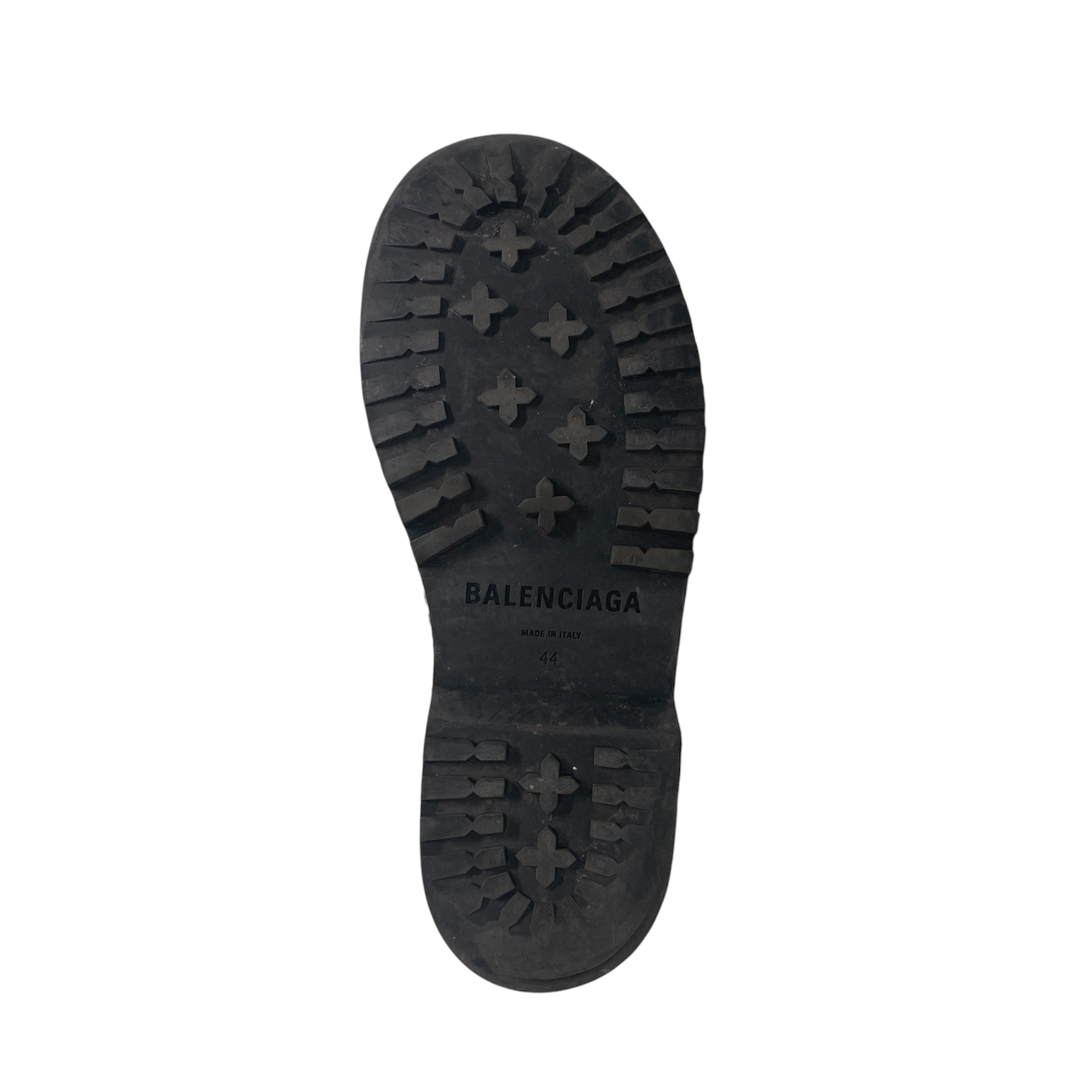 BALENCIAGA/Boots/US 11/Leather/BLK/yllw stitching view 4