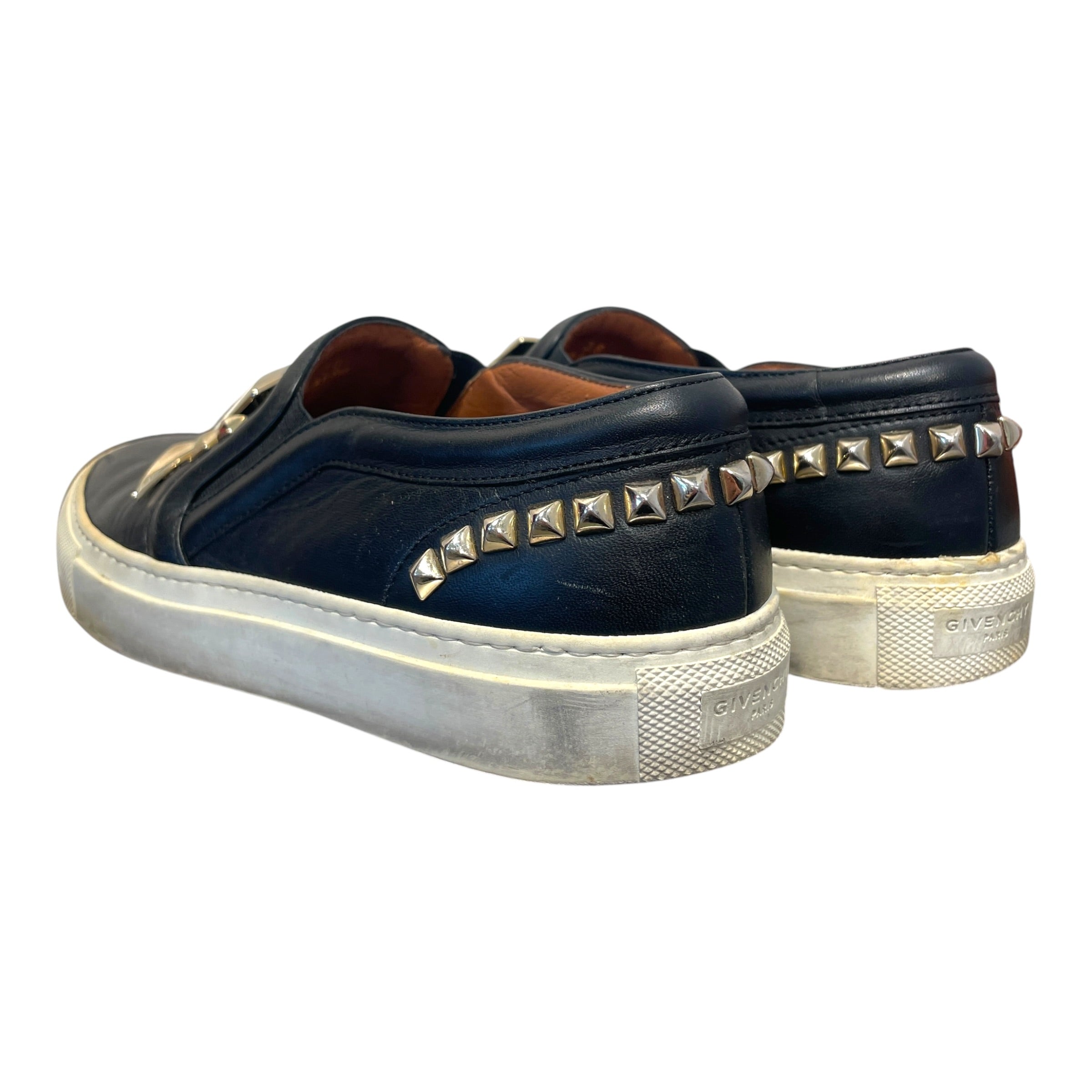 GIVENCHY/Shoes/EU 38/Leather/BLK/Studded Slip On view 3