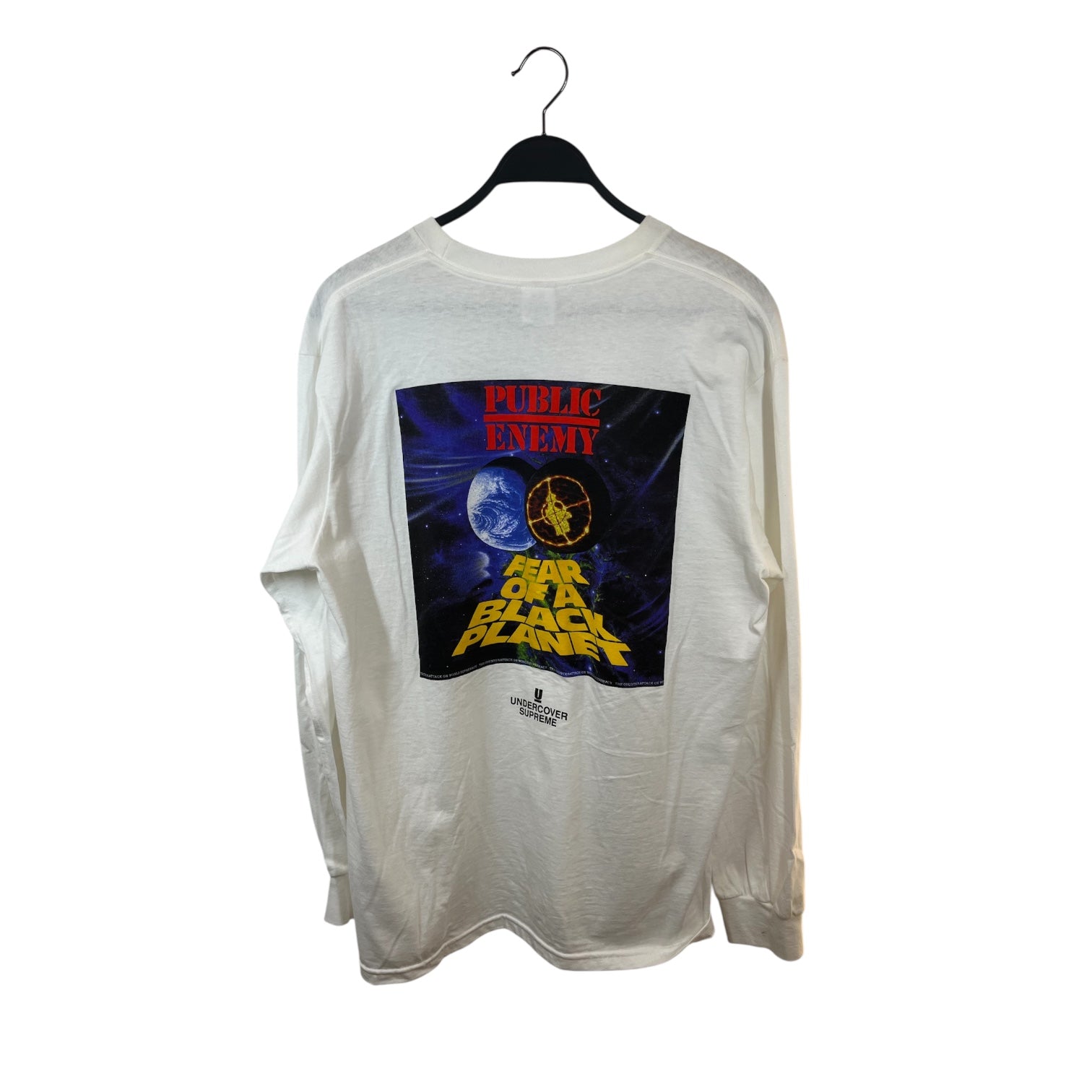 Supreme/LS T-Shirt/M/Cotton/WHT/world view 2