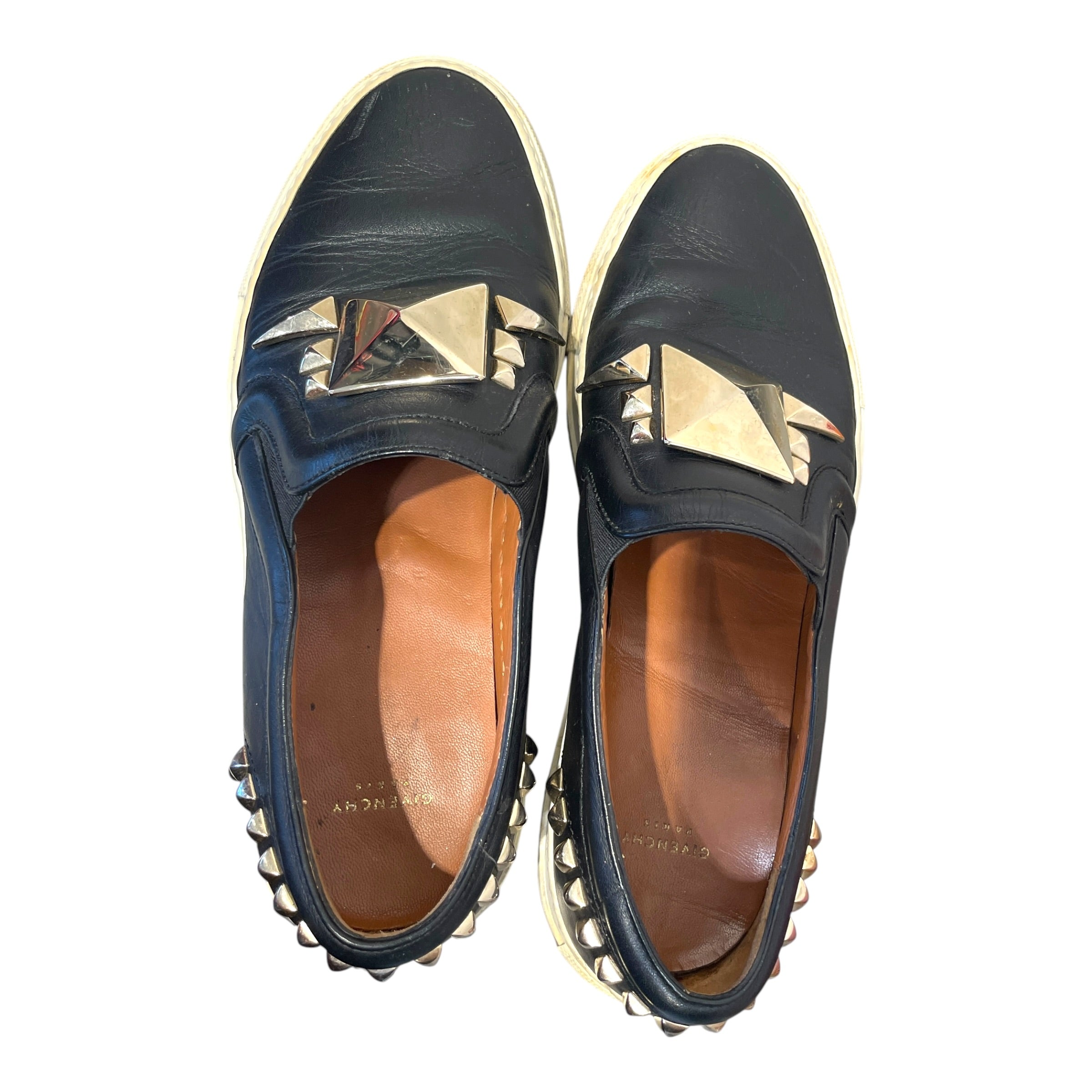 GIVENCHY/Shoes/EU 38/Leather/BLK/Studded Slip On view 4