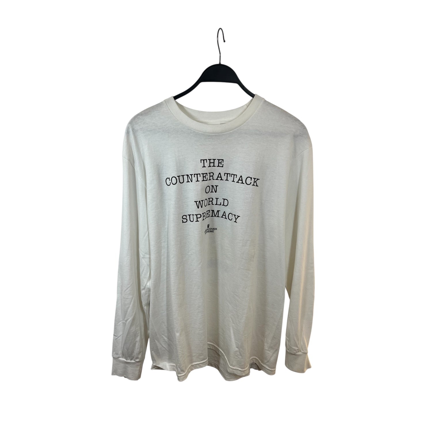Supreme/LS T-Shirt/M/Cotton/WHT/world view 1