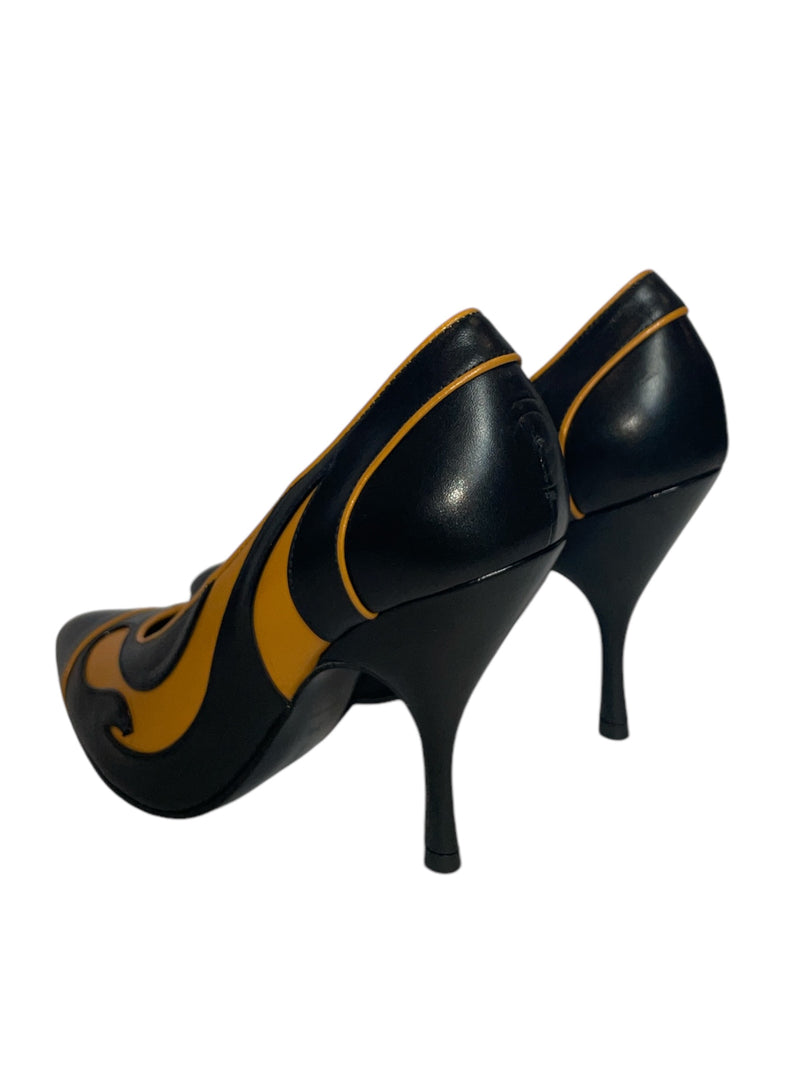 BOTTEGA VENETA/Heels/US 5.5/All Over Print/Leather/MLT/