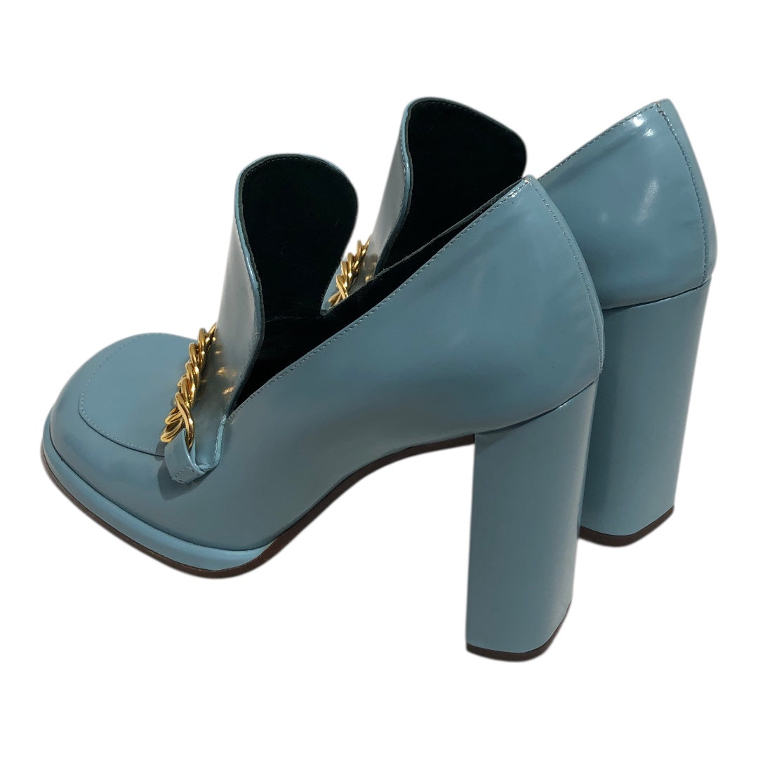 MULBERRY/Heels/EU 38.5/BLU/BABY BLUE WITH GOLD CHAIN view 2