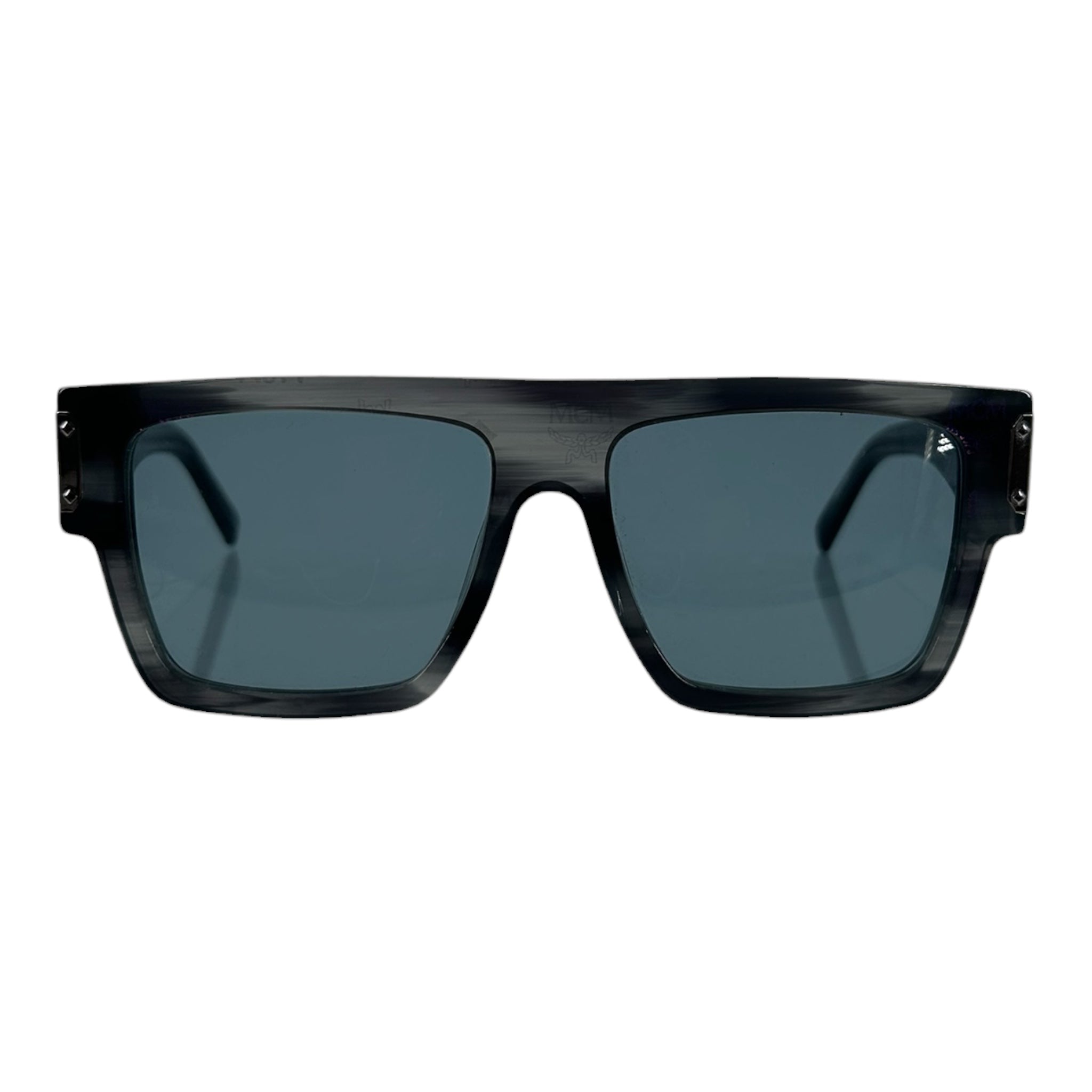MCM/Sunglasses/Plastic/GRY/M's/BLU LOGOS CLEAR view 1