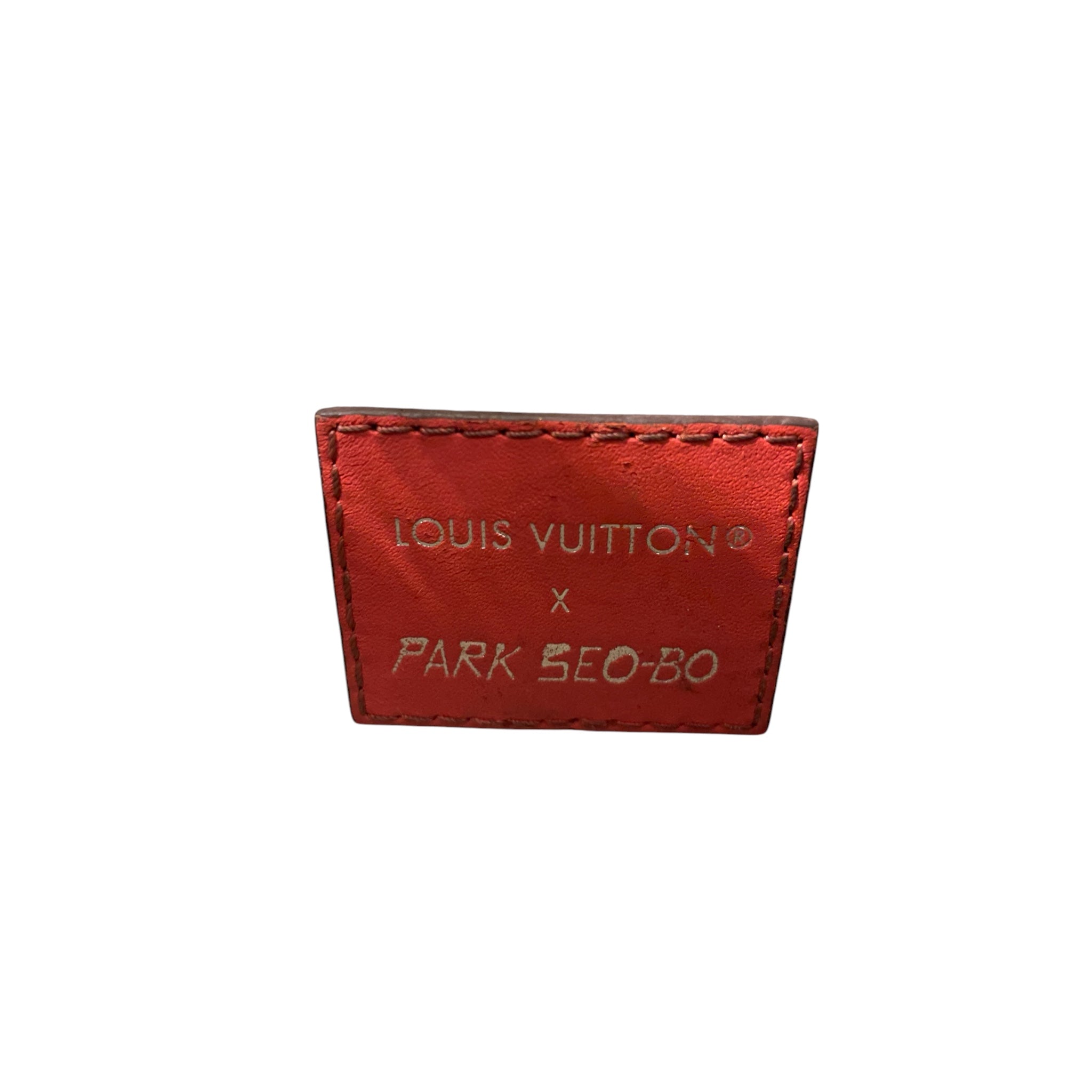 LOUIS VUITTON/Cross Body Bag/Stripe/Leather/ORN/louis vuitton park seo keepall view 3