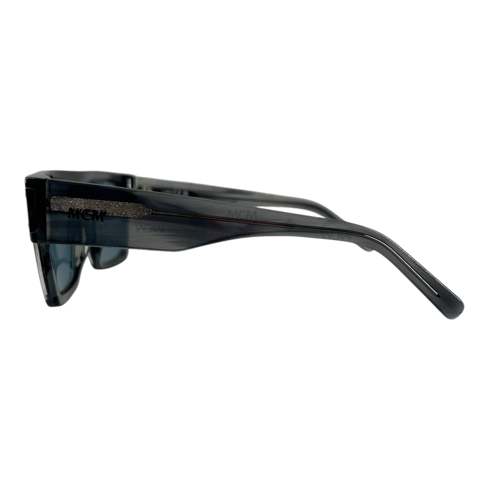 MCM/Sunglasses/Plastic/GRY/M's/BLU LOGOS CLEAR view 3