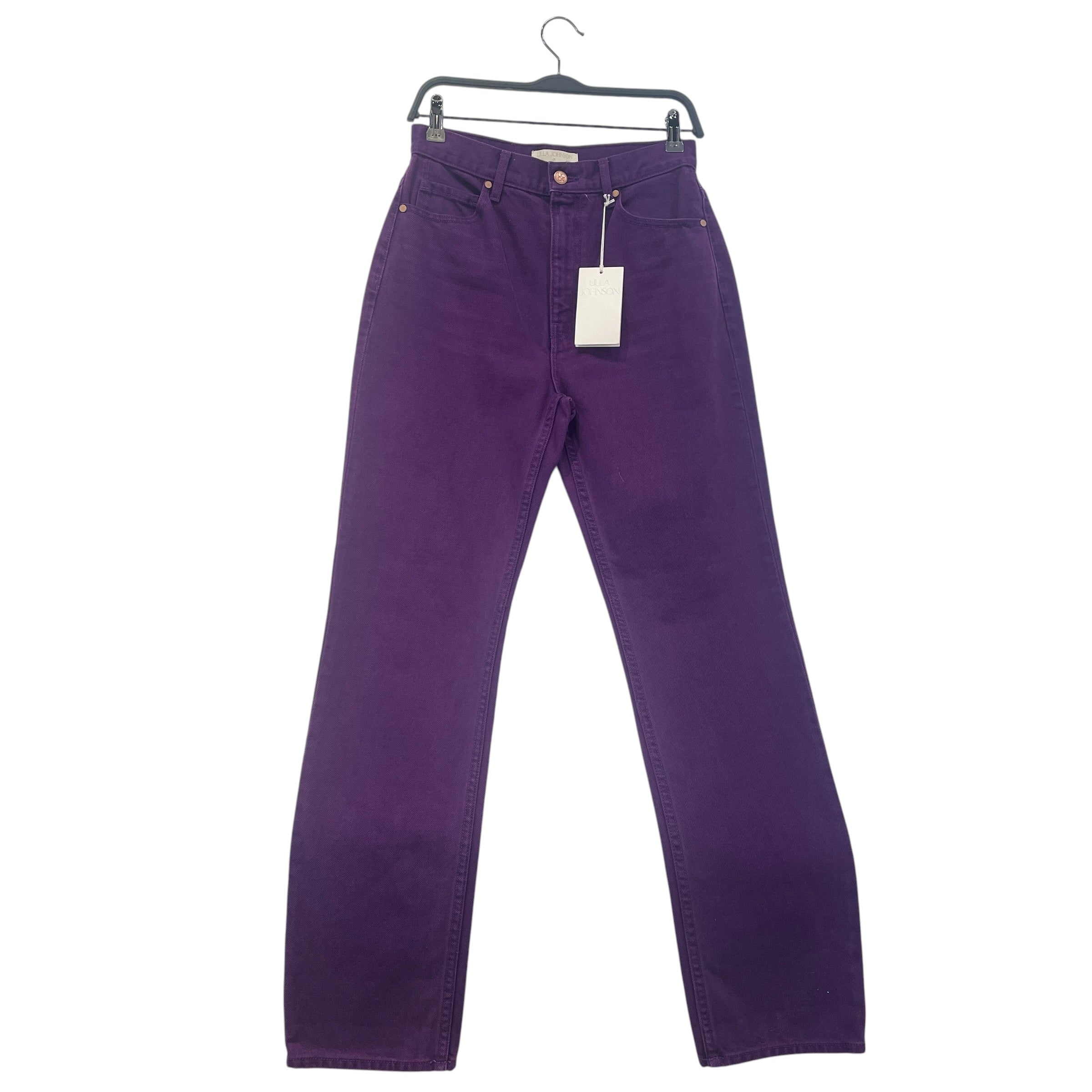 Ulla Johnson/Straight Pants/27/Cotton/PPL/Button Fly/NWT Margot Jeans view 1
